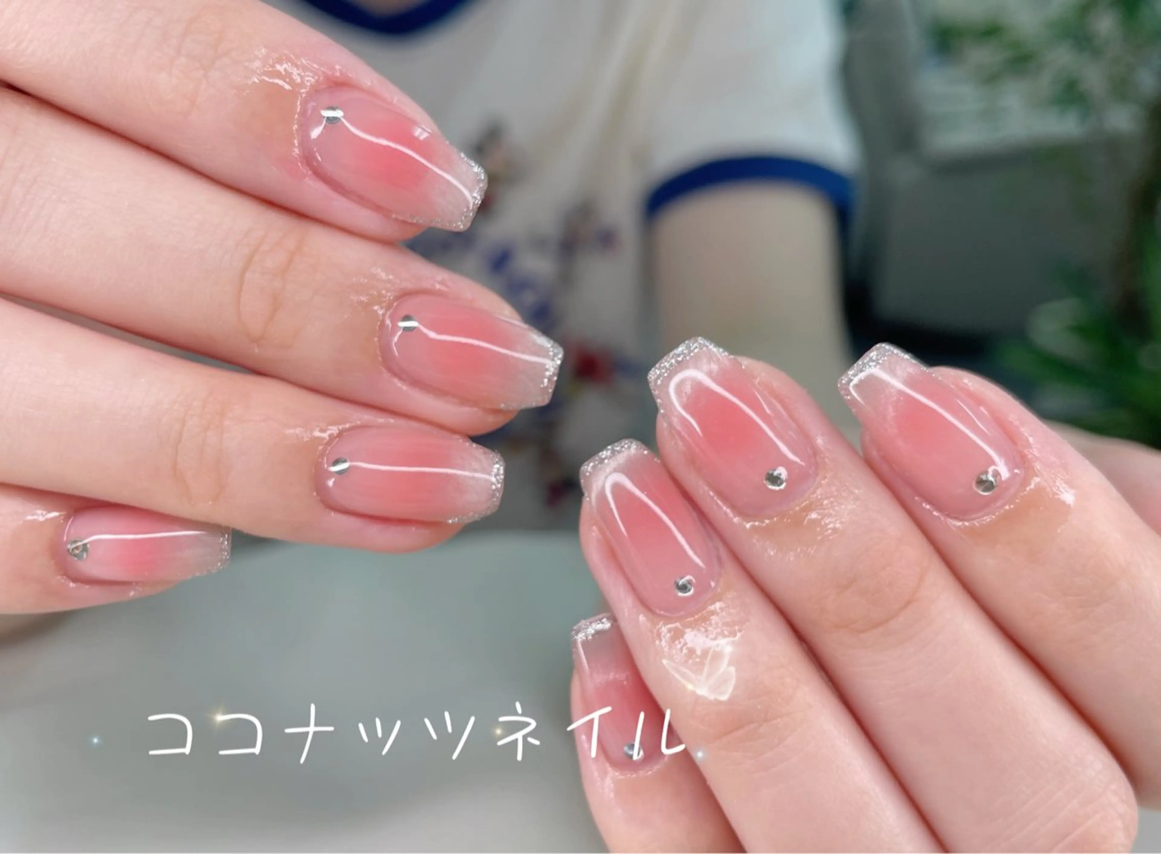 ネイル べっ甲ネイル フレンチネイル キラキラネイル マグネットネイル 大理石ネイル(マーブル) 神田 ココナッツのネイルデザイン