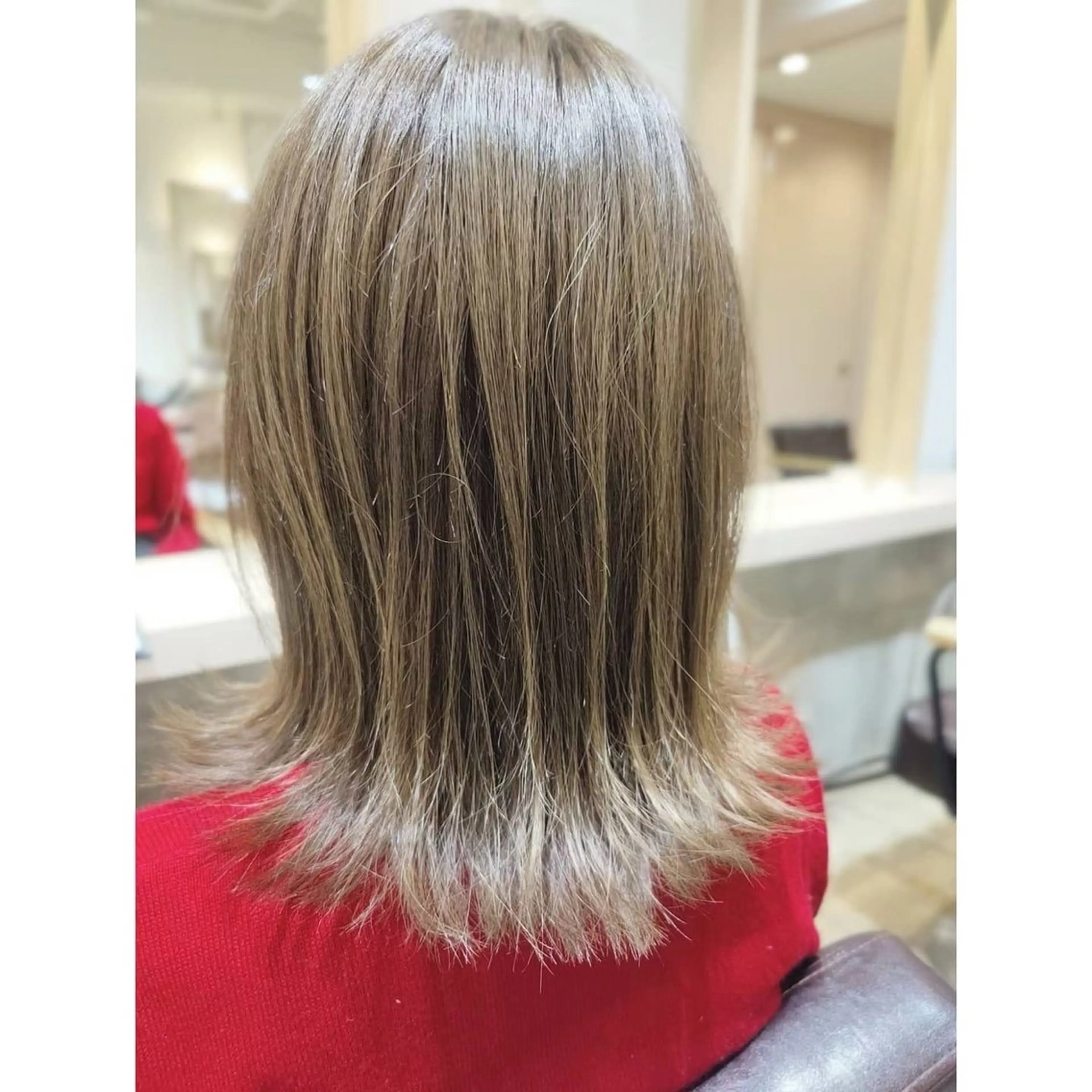 ミディアム メンズパーマ/透明感 カラー/徳田真緒のヘアスタイル