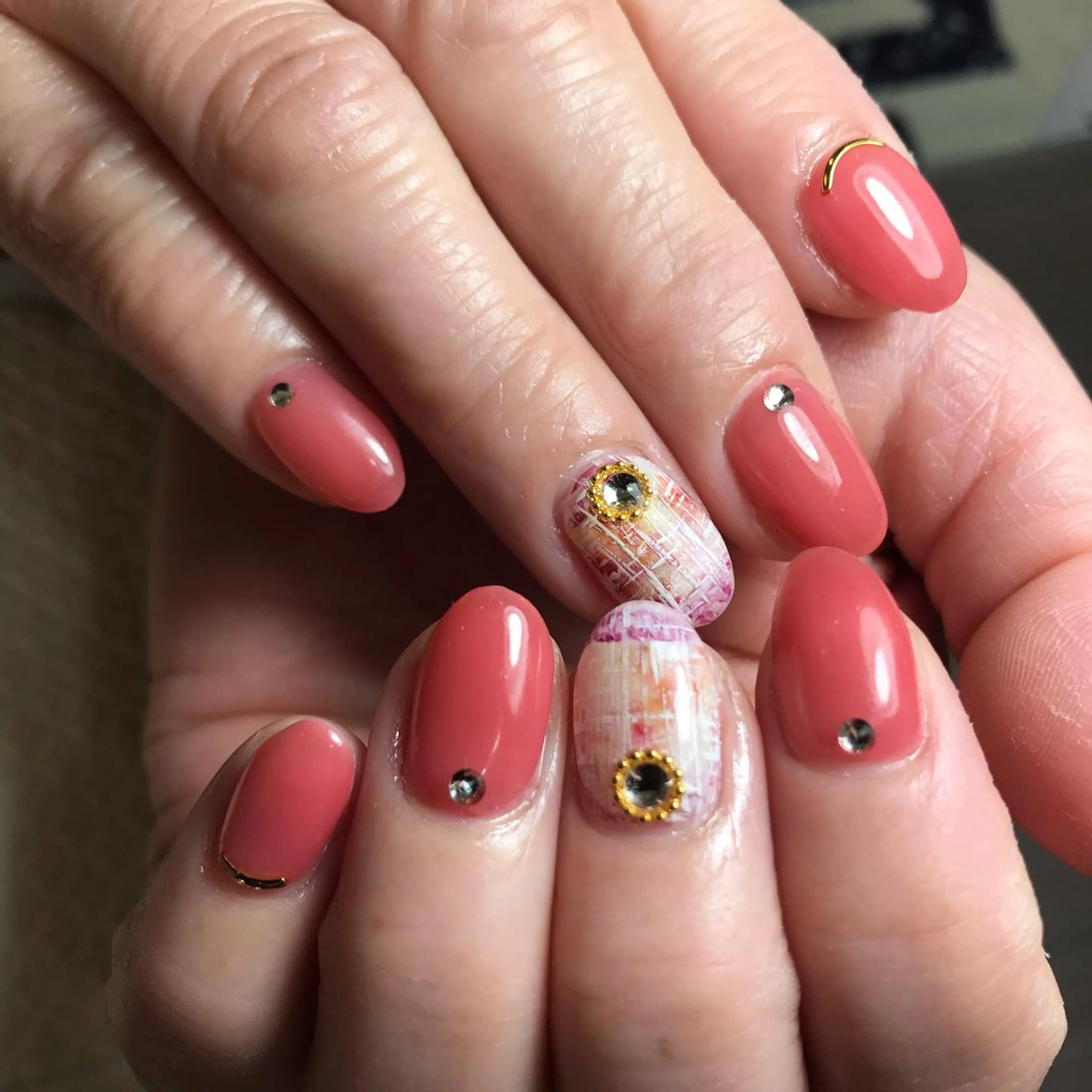 ネイル アートネイル ツイードネイル salon Noelのネイルデザイン