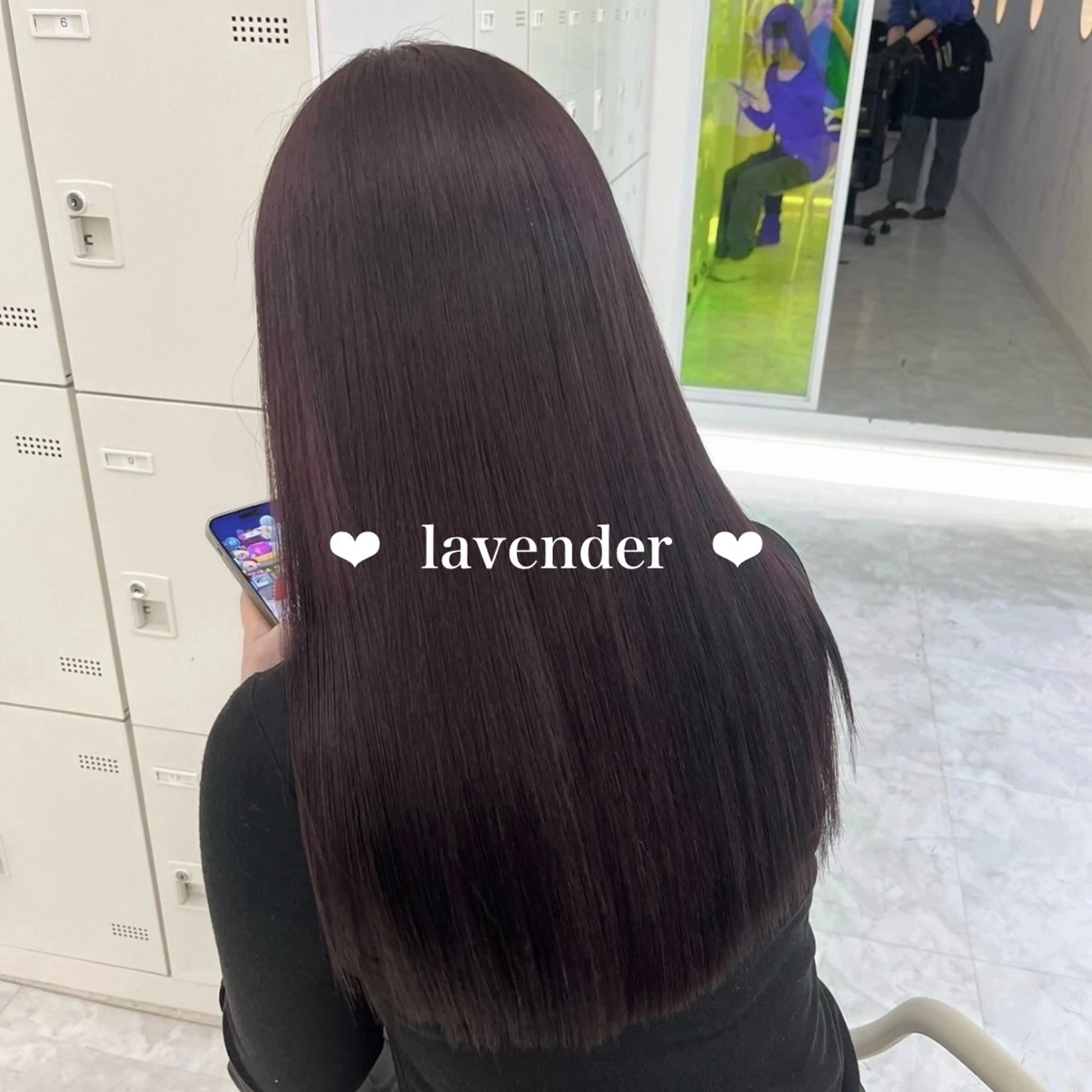 ロング ヘアカラー トリートメント ヘッドスパ ヘアセット モテ艶韓国ヘア 🤍りんのヘアスタイル