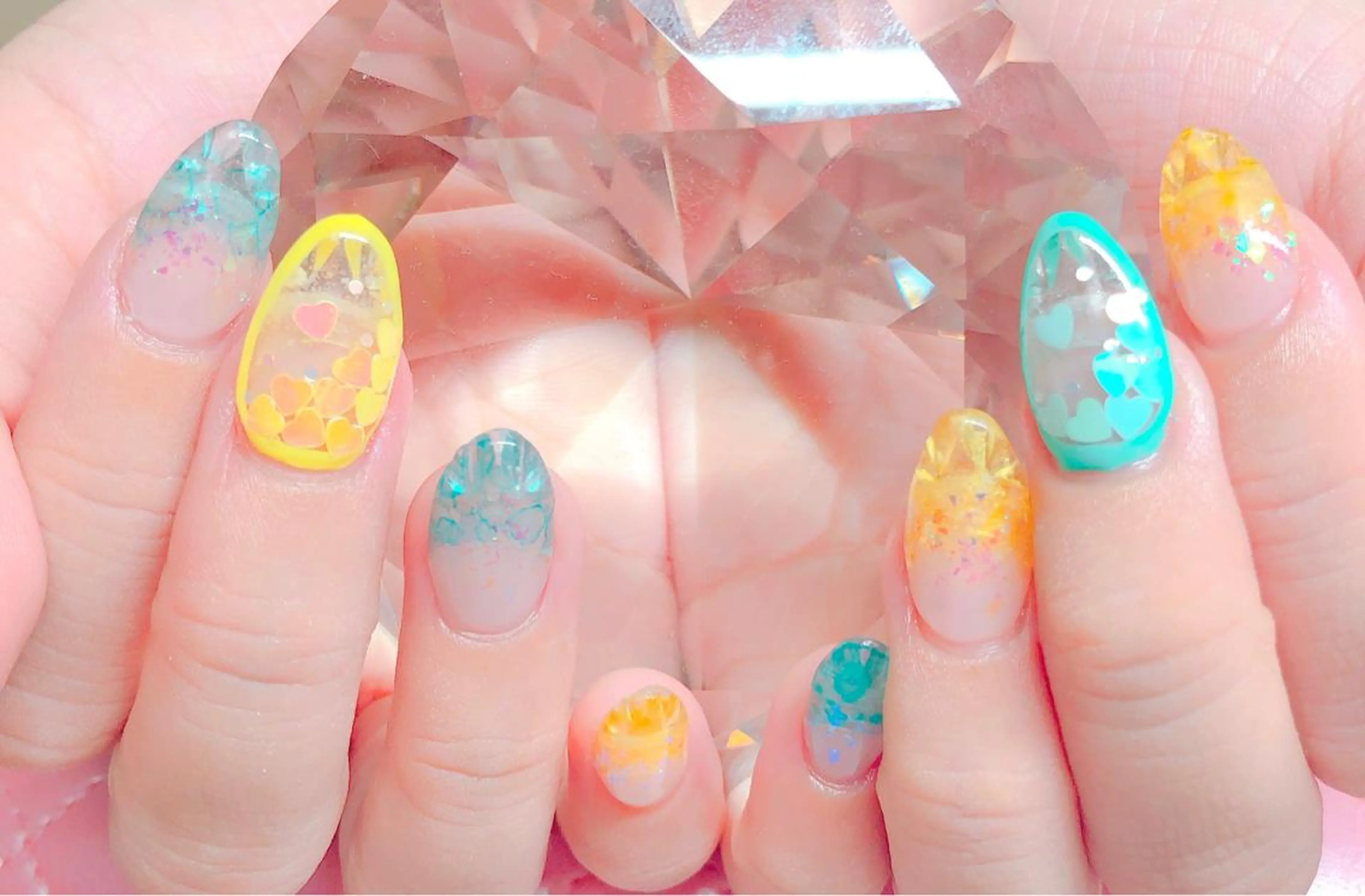 ネイル ネイルチップ CROWN プライベートサロンのネイルデザイン