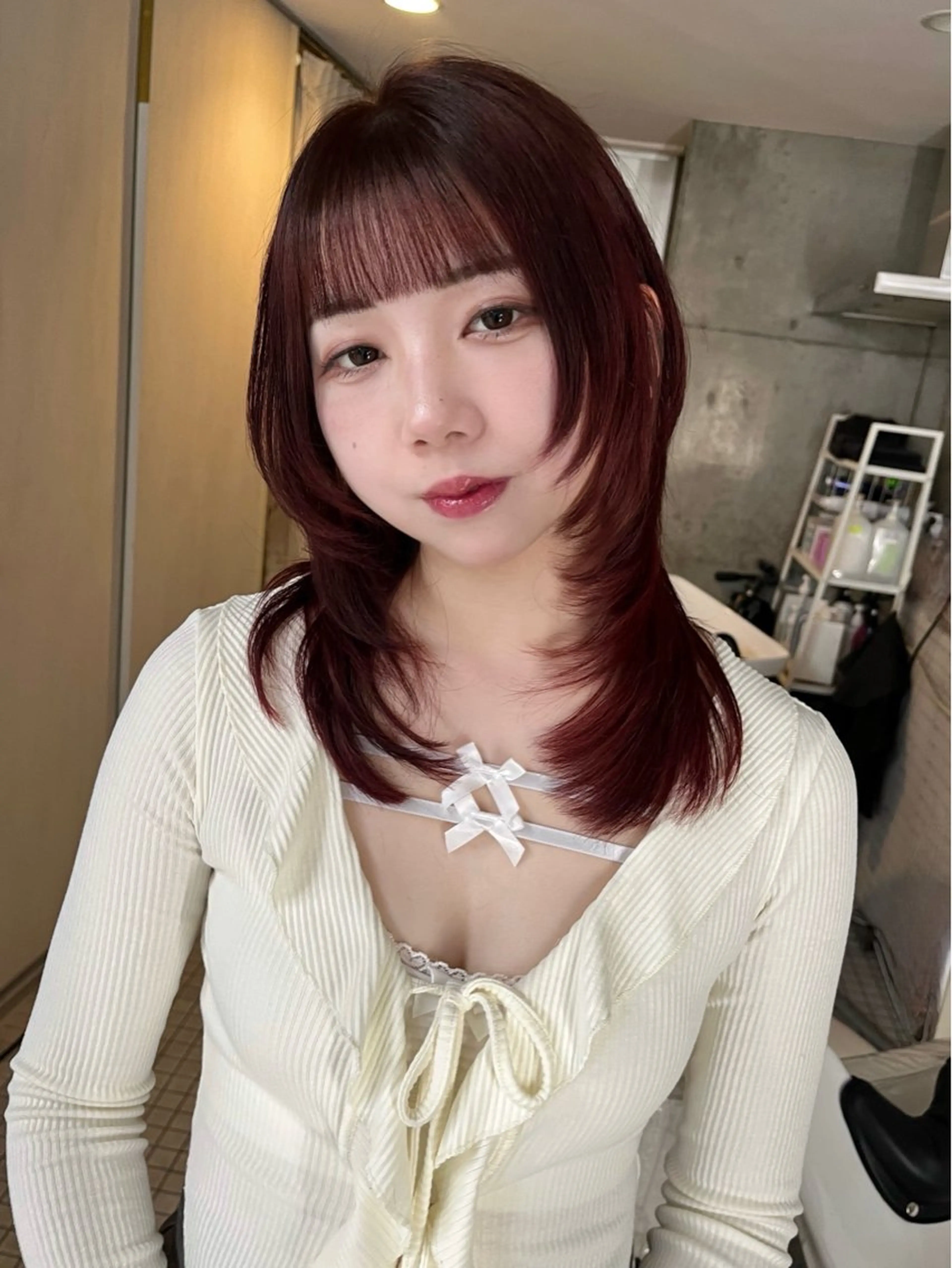 【人気No.1🤍ウルフカット/レイヤーカット/ハッシュカット】カット＋透明感カラー＋ナプラトリートメントの写真