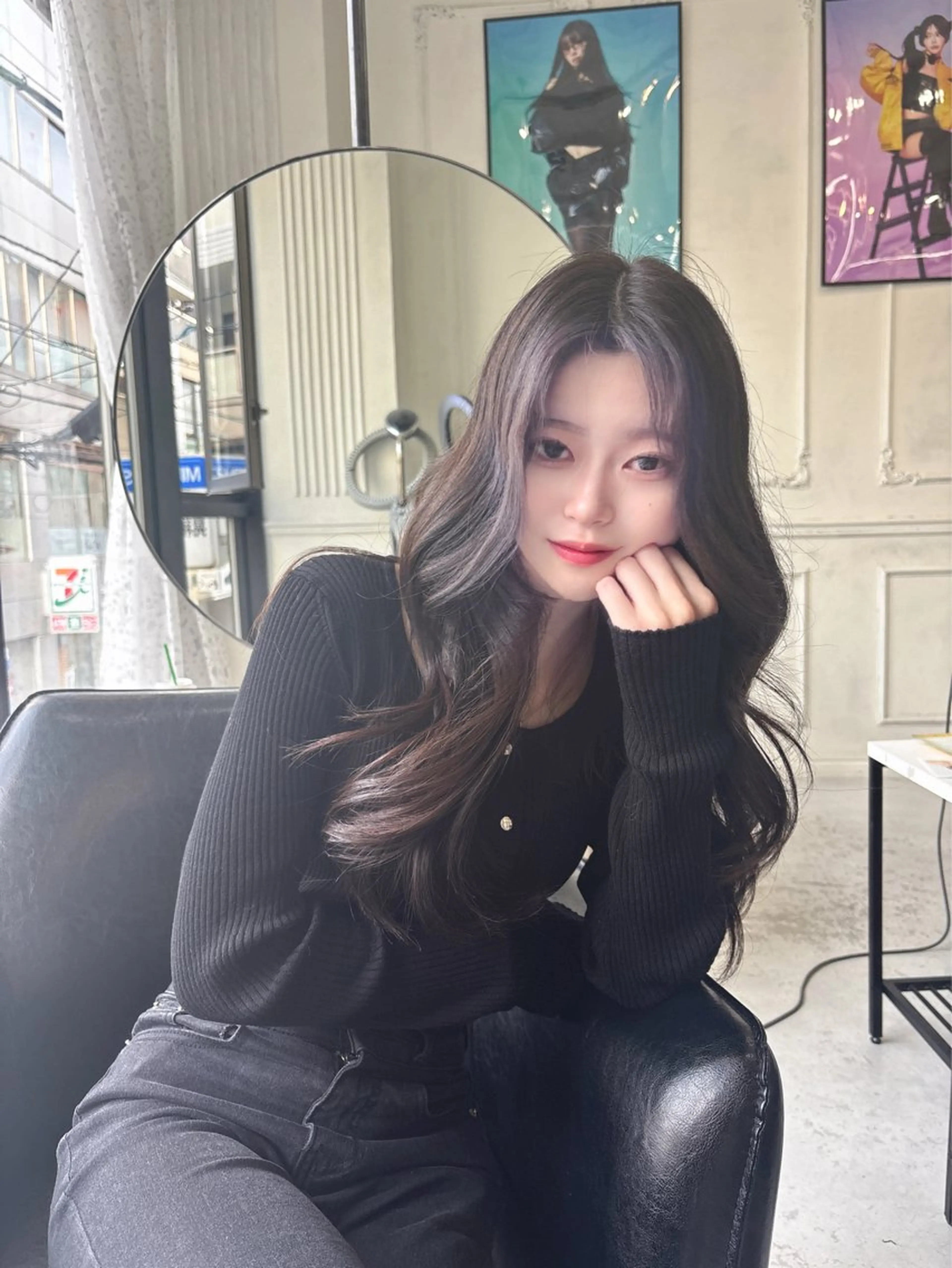 ロング 韓国風ヘア ヘアセット MaisonHALU さくらのヘアスタイル