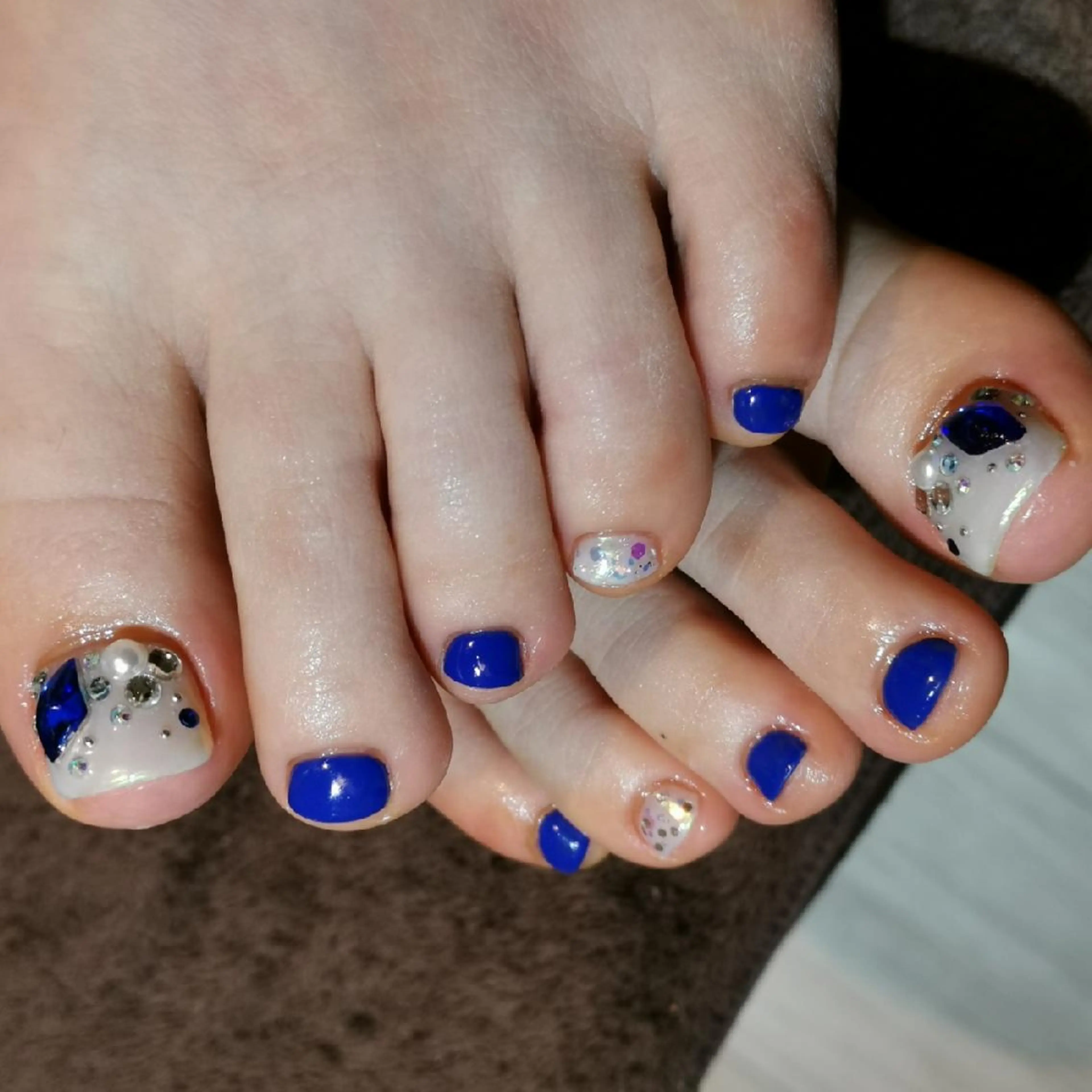 ネイル ストーンネイル フットネイル reve あやののネイルデザイン