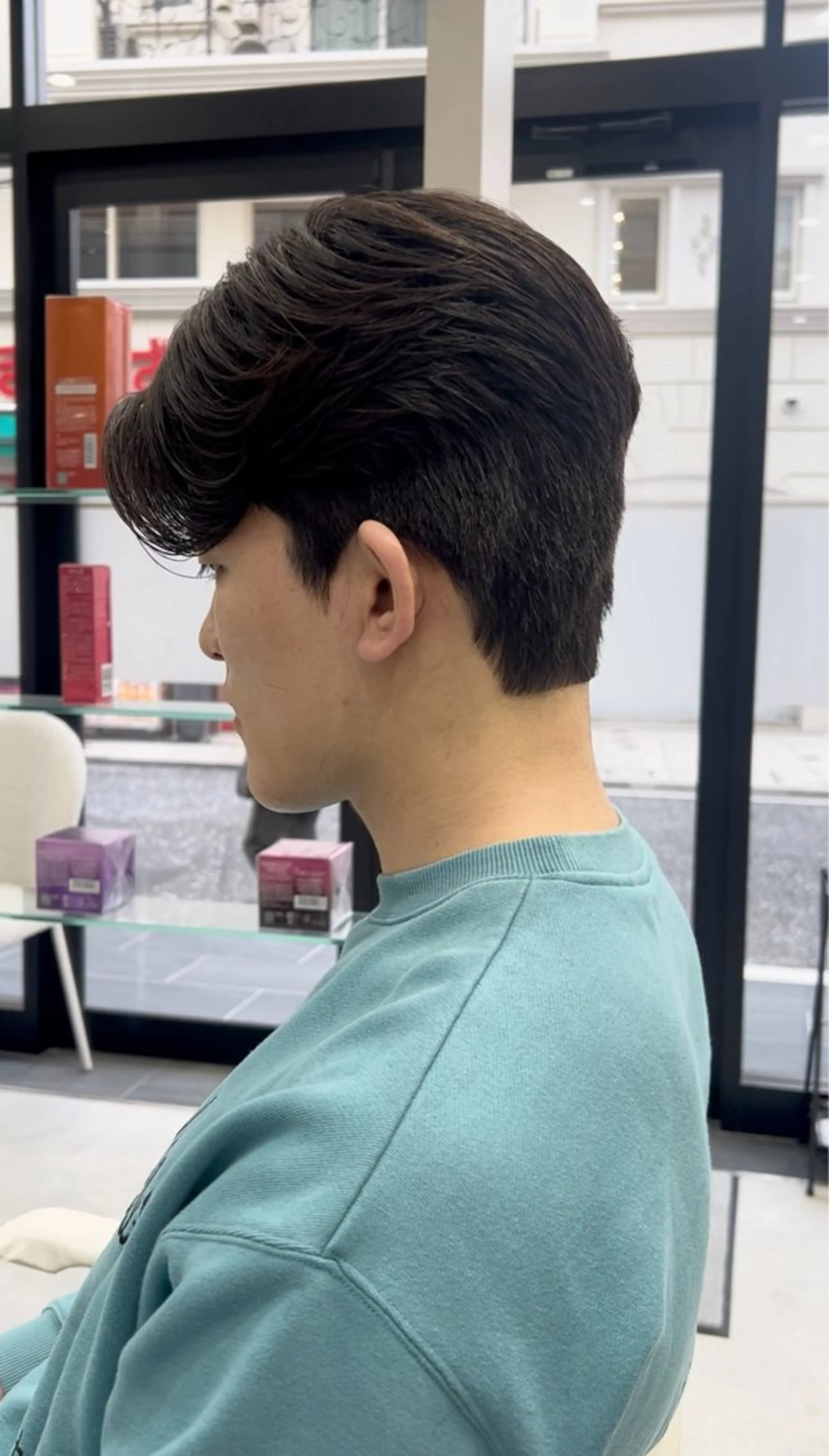 パーマ メンズ カット パーマ 縮毛矯正 毛流れ/メンズパーマ kanata/溝の口のヘアスタイル