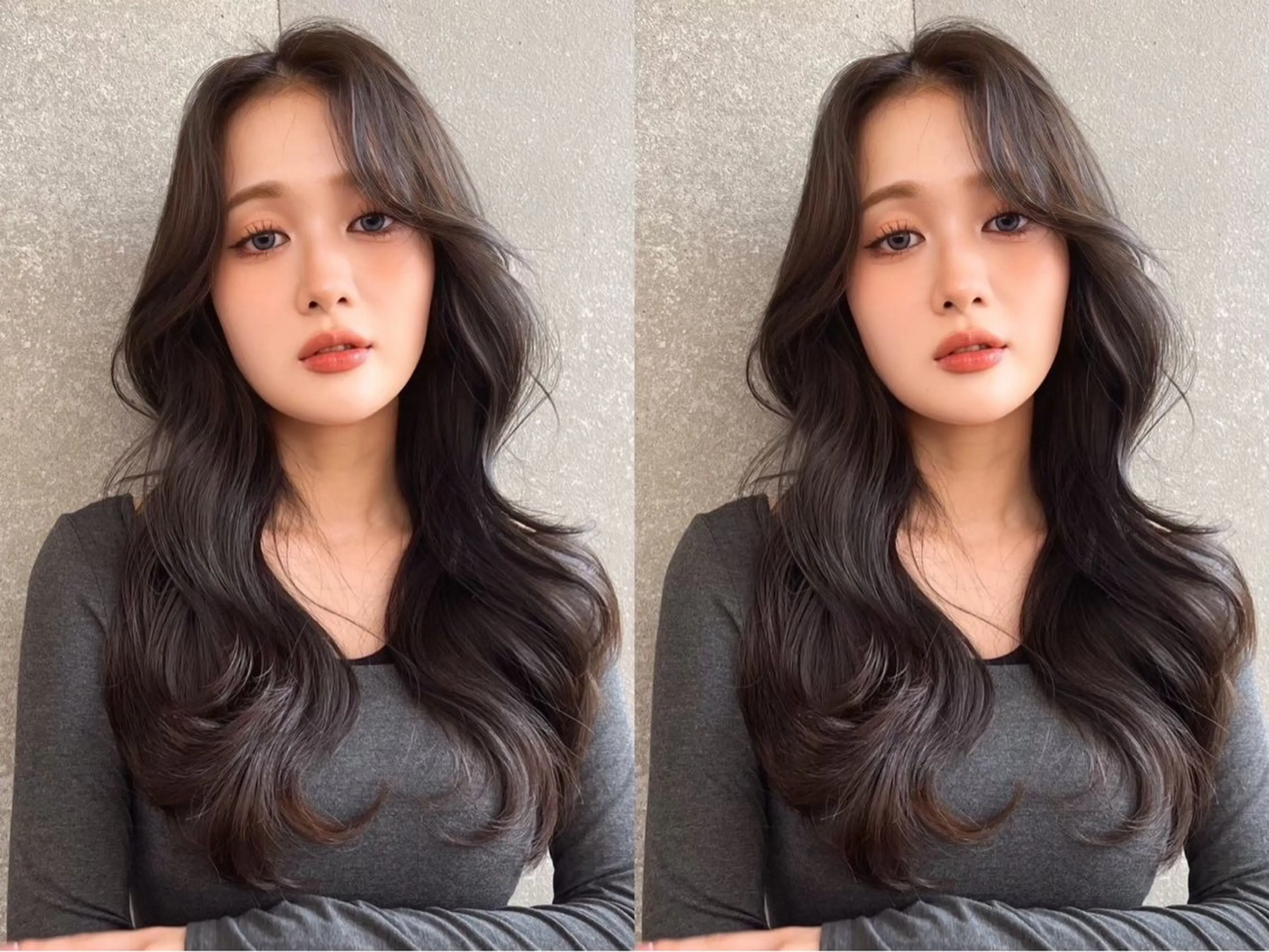 ロング カラー カット ヘアカラー トリートメント レイヤー\髪質改善 /透け感カラー/艶髪のヘアスタイル