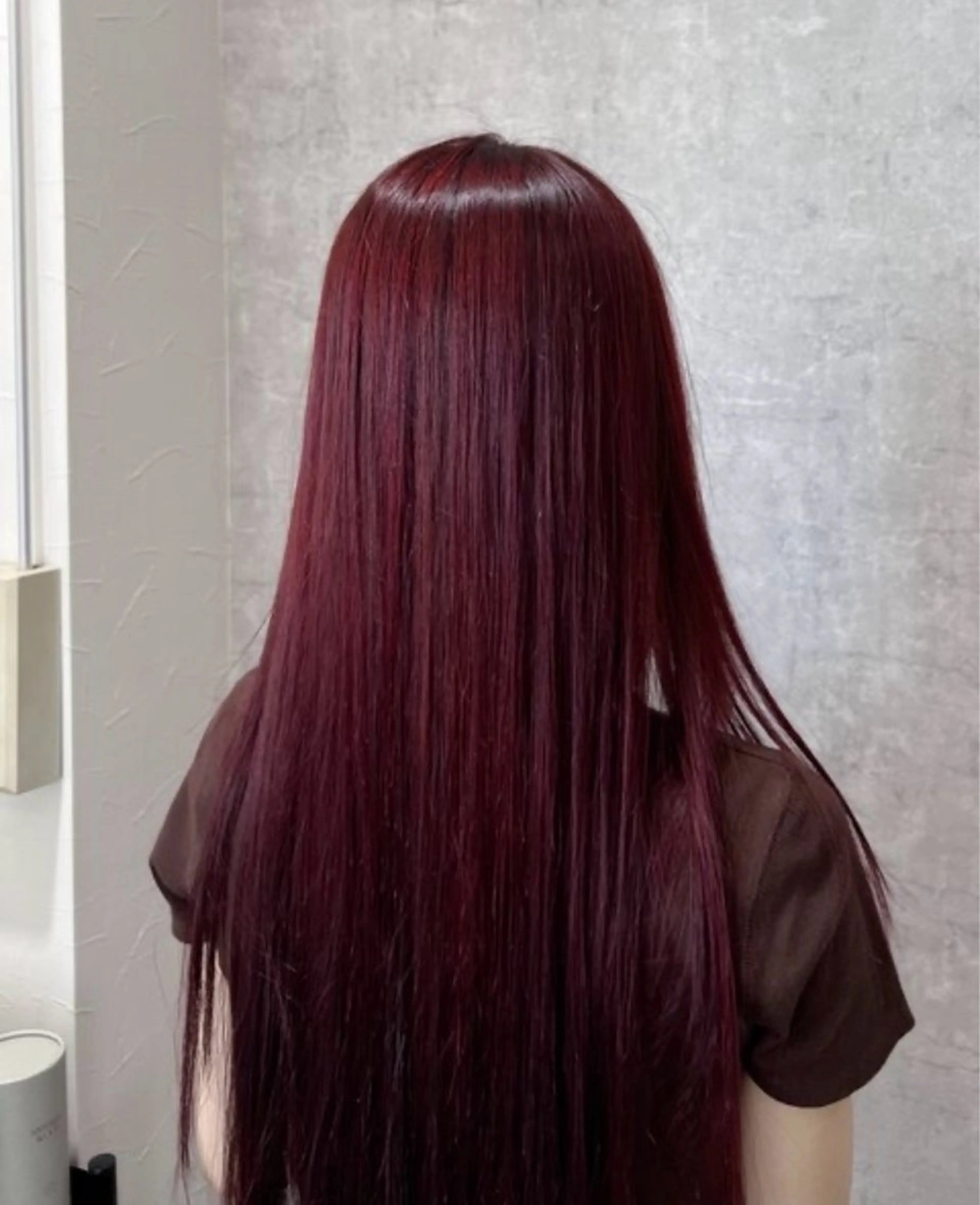 【🍒暖色系🍫】W Color (ブリーチあり)➕3stepトリートメントの写真