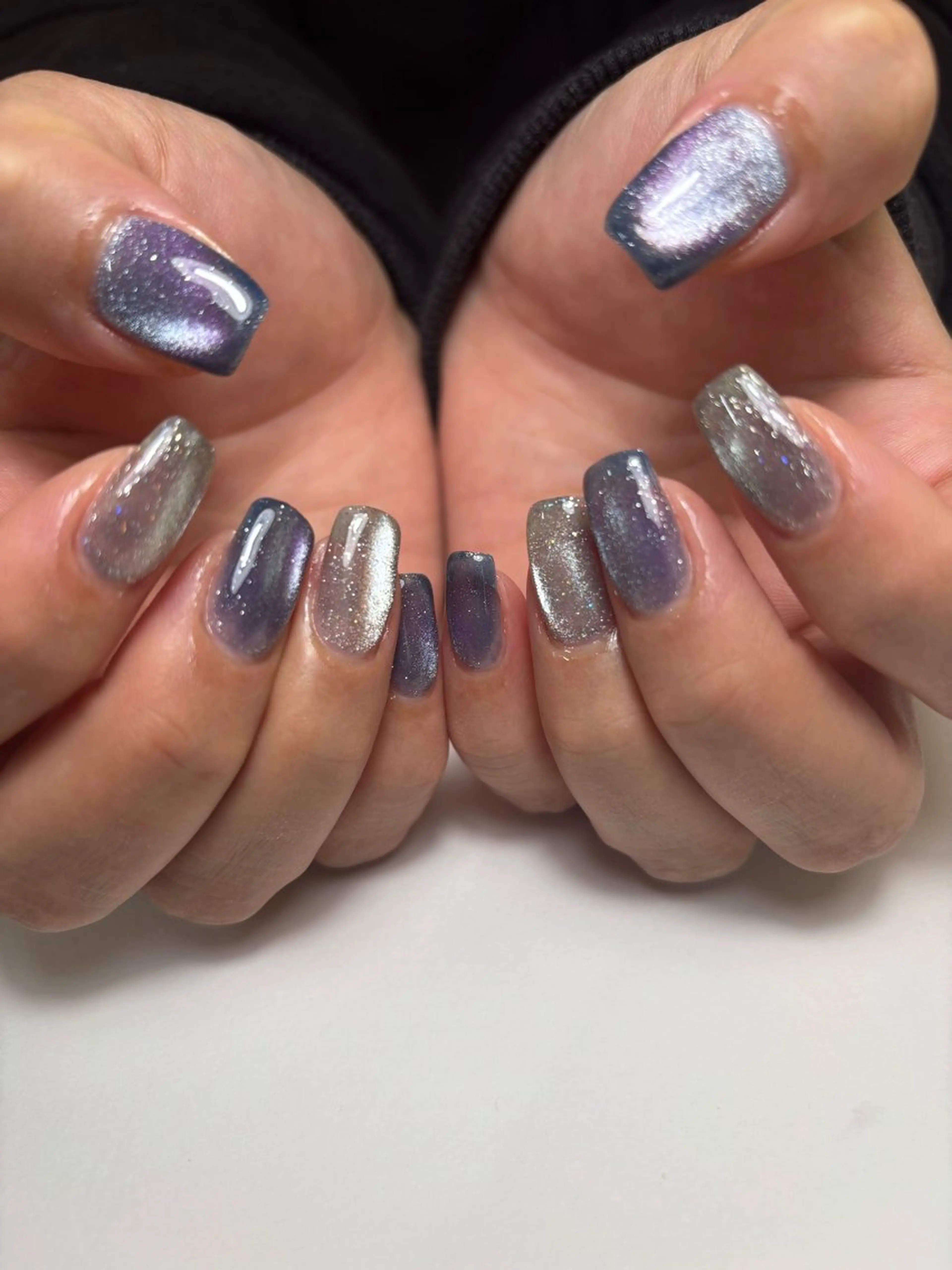 ネイル フラッシュネイル フラッシュマグ マグネットネイル ハンドネイル is.nail 🌷sonokoのネイルデザイン