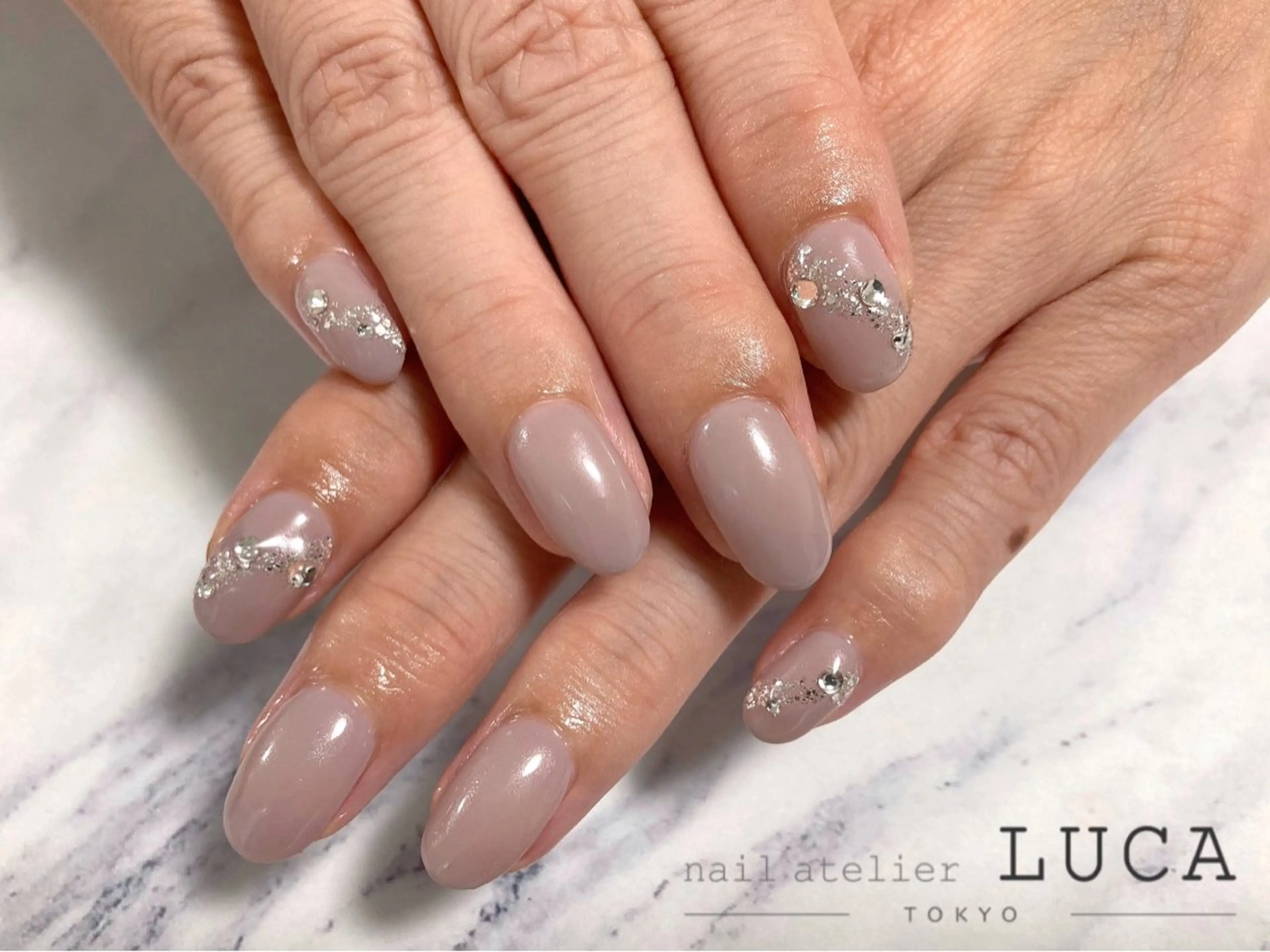 ネイル フレンチネイル ジェルネイル パラジェル ネイルアトリエルカ 米原のネイルデザイン