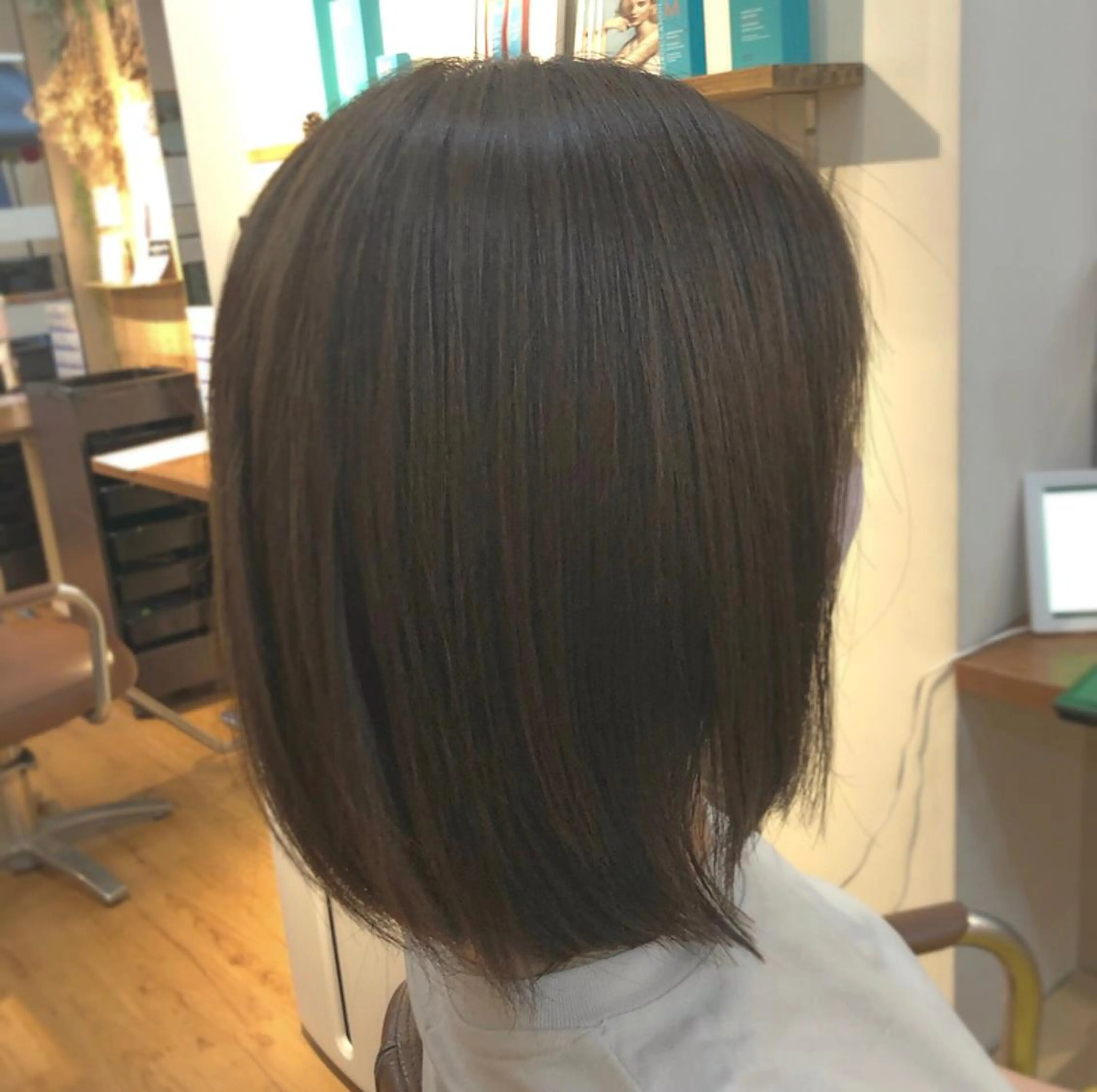 ミディアム カラー 透明感カラー グレージュ 髪質改善✨自由が丘 札辻　拓未のヘアスタイル