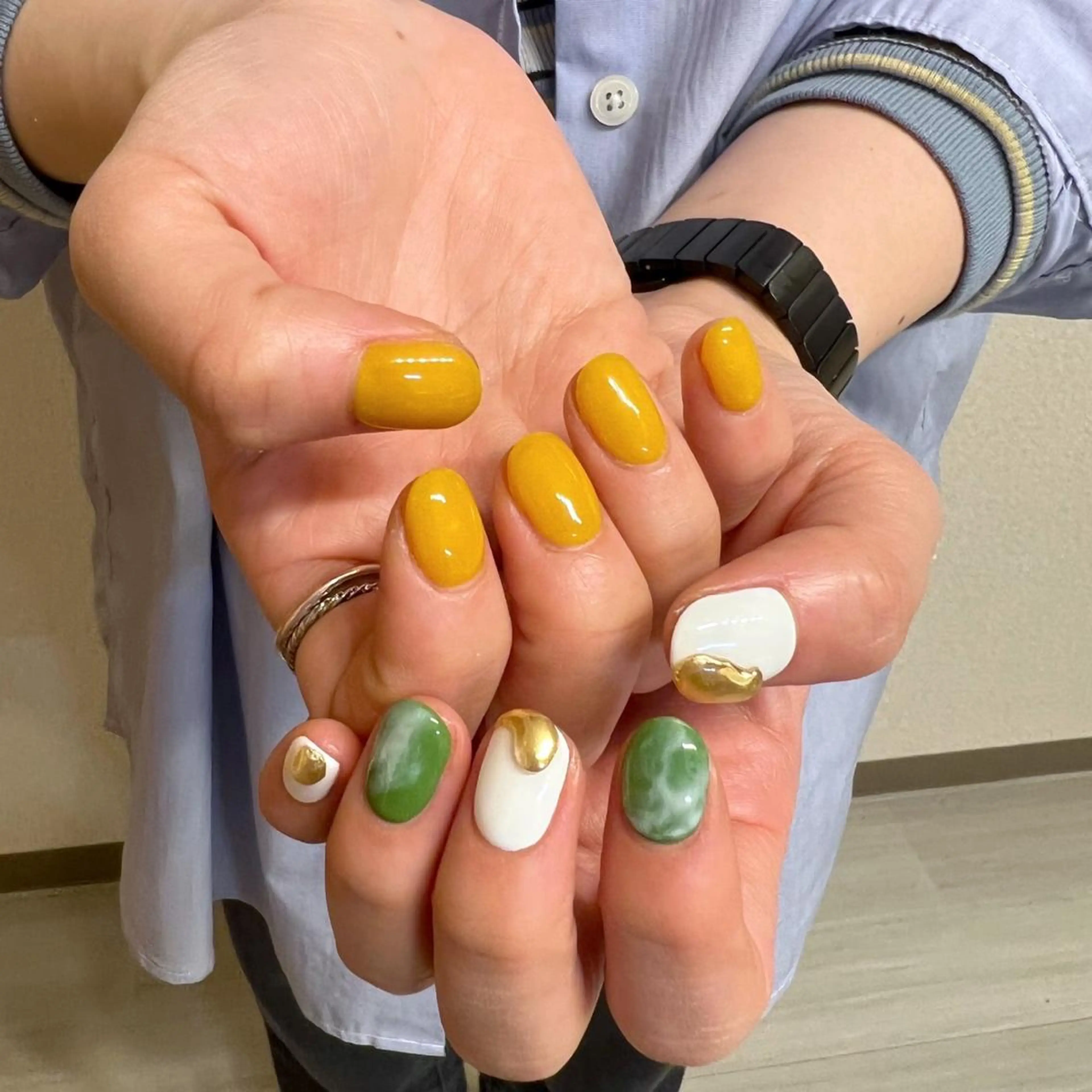 ネイル 春ネイル ハンドネイル Aimer Ciel エメシエル大宮ネイルのネイルデザイン