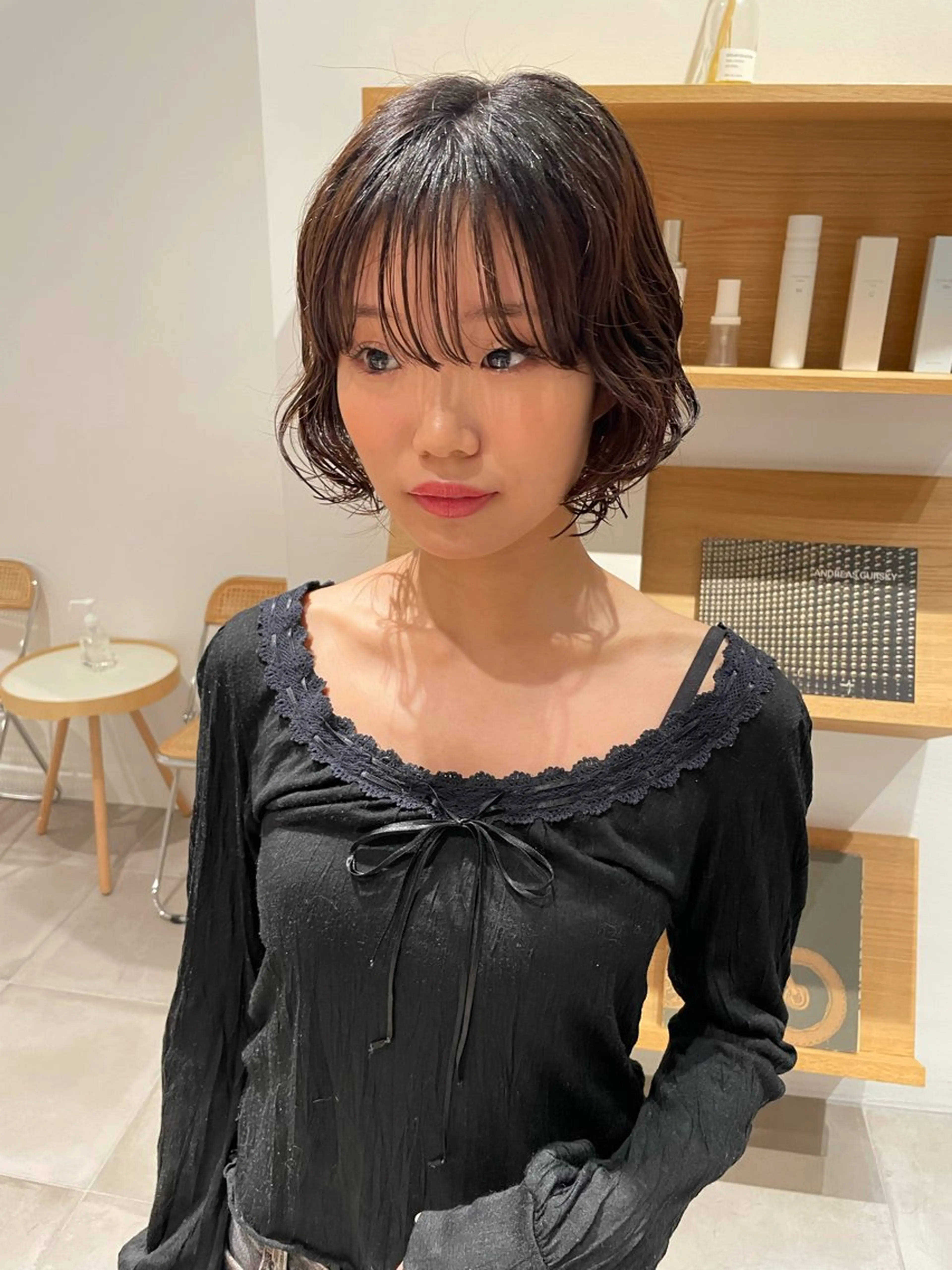 ショート パーマ 土川 陽菜のヘアスタイル