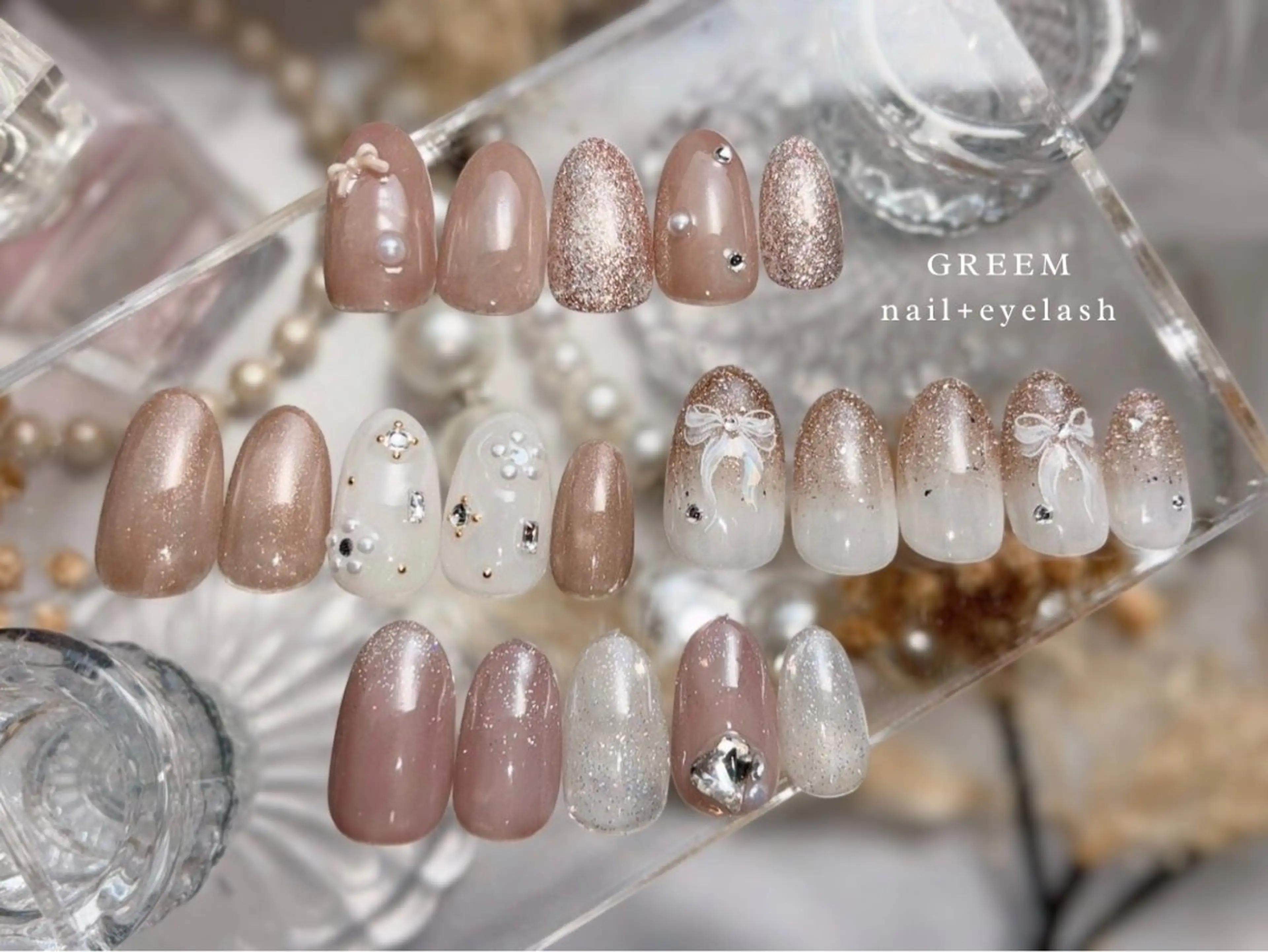 【12月限定】サンプルから選ぶワンホン/韓国ネイル🧸💓の写真