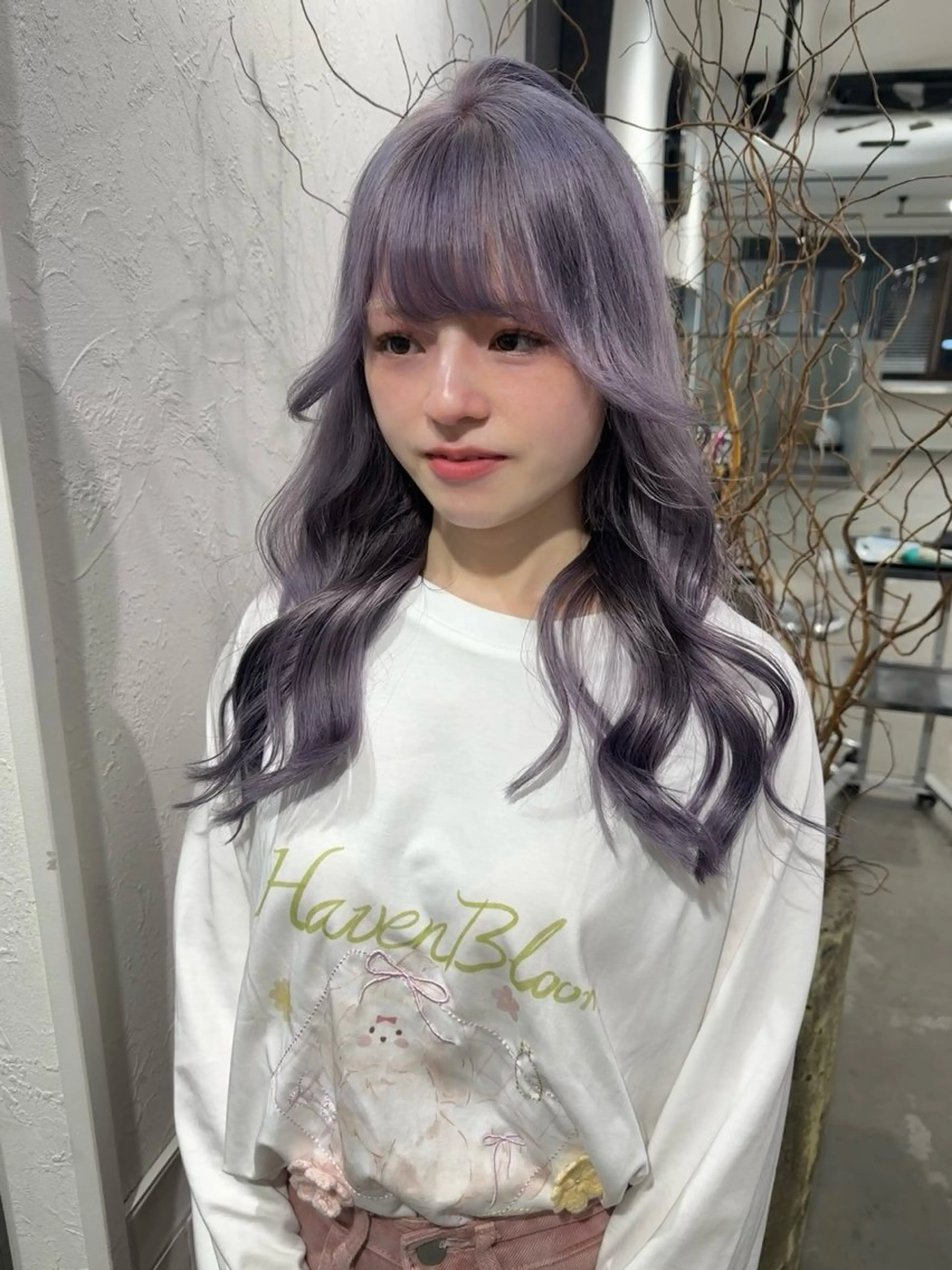 ロング カラー ヘアカラー ハイトーン/レイヤー /艶カラー🎀のヘアスタイル