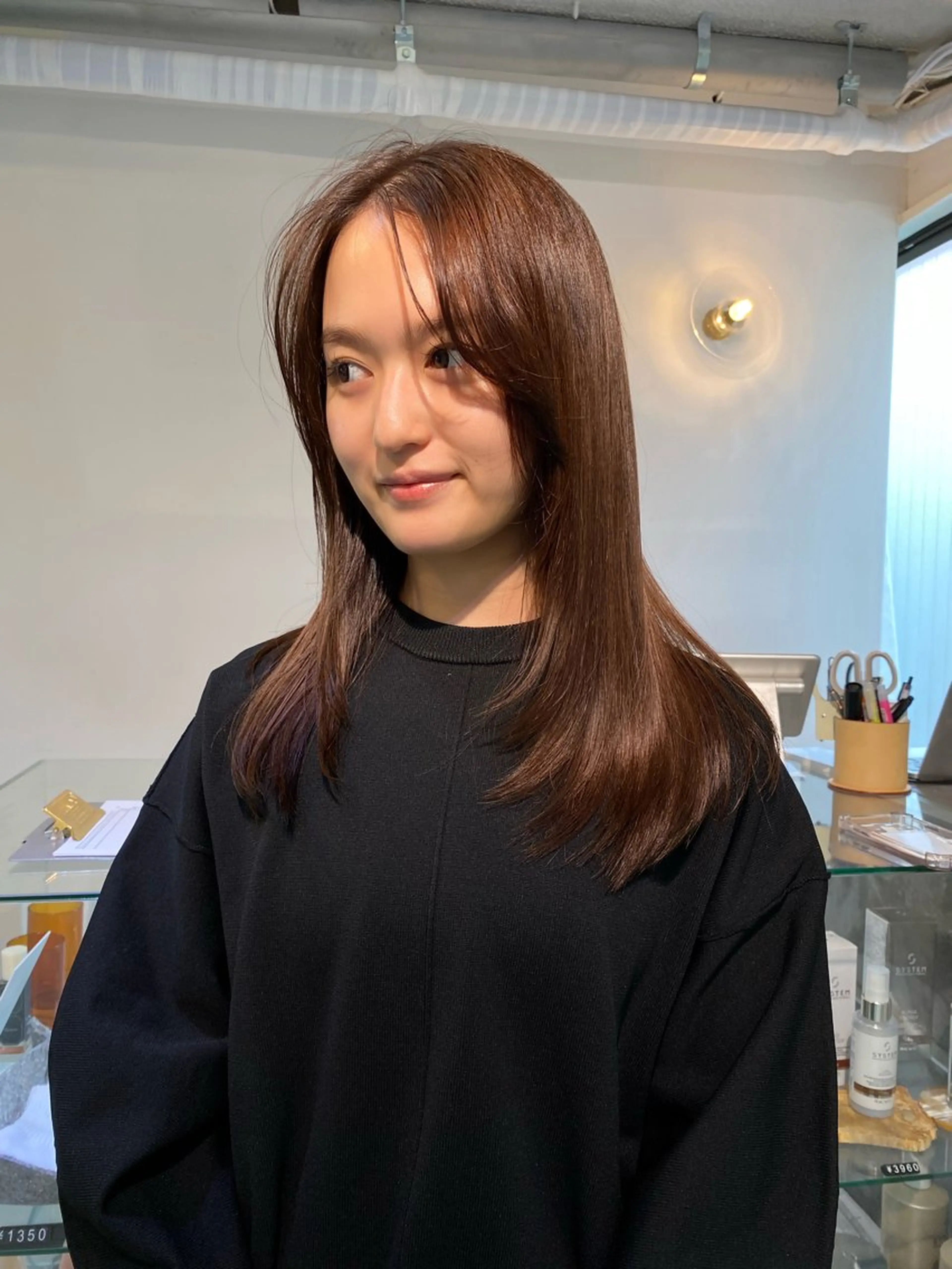 セミロング カラー iroha/ n.w.h🎀のヘアスタイル