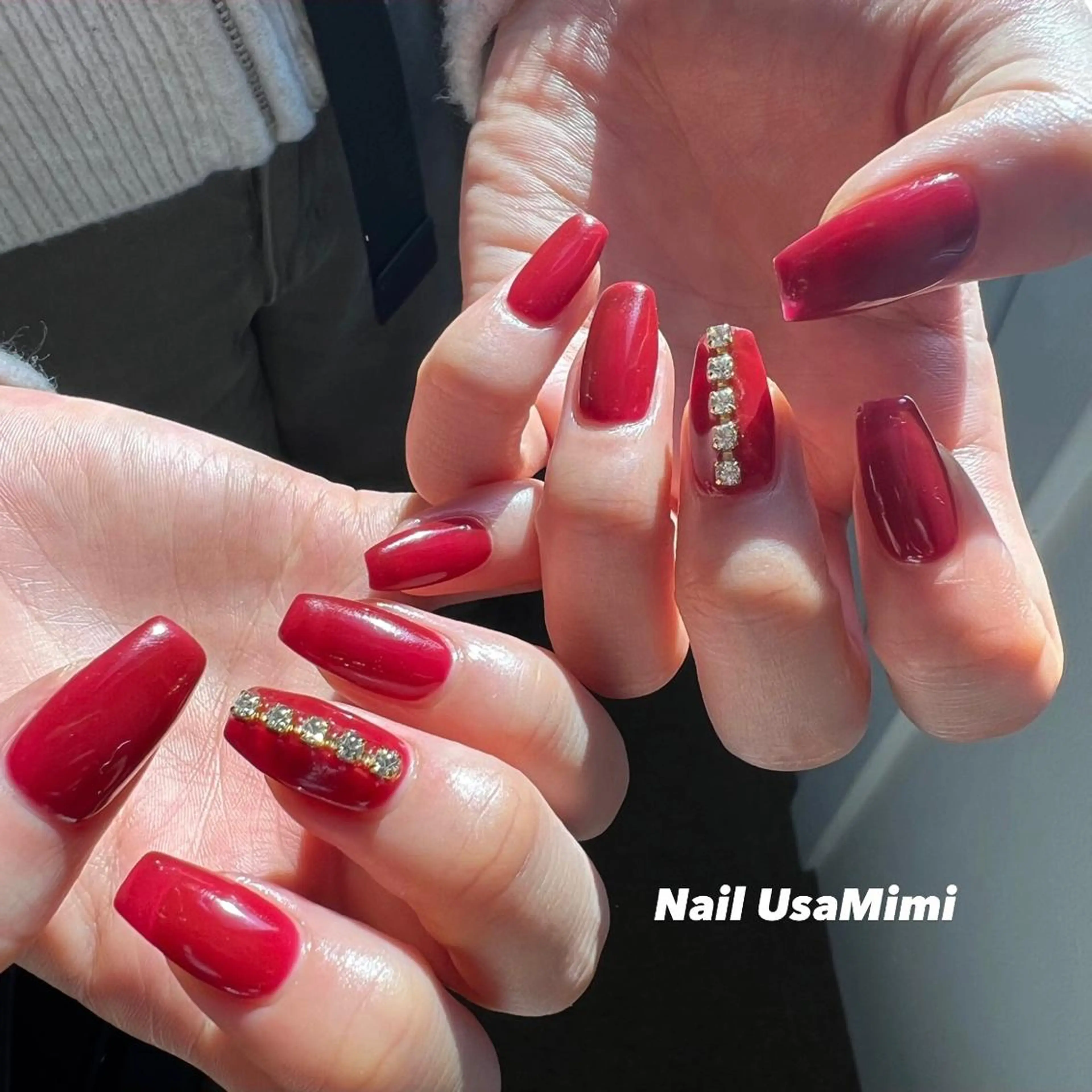 ネイル クリアネイル フットネイル ジェルネイル マグネットネイル 持ち込み 本町ネイルNail UsaMimiのネイルデザイン