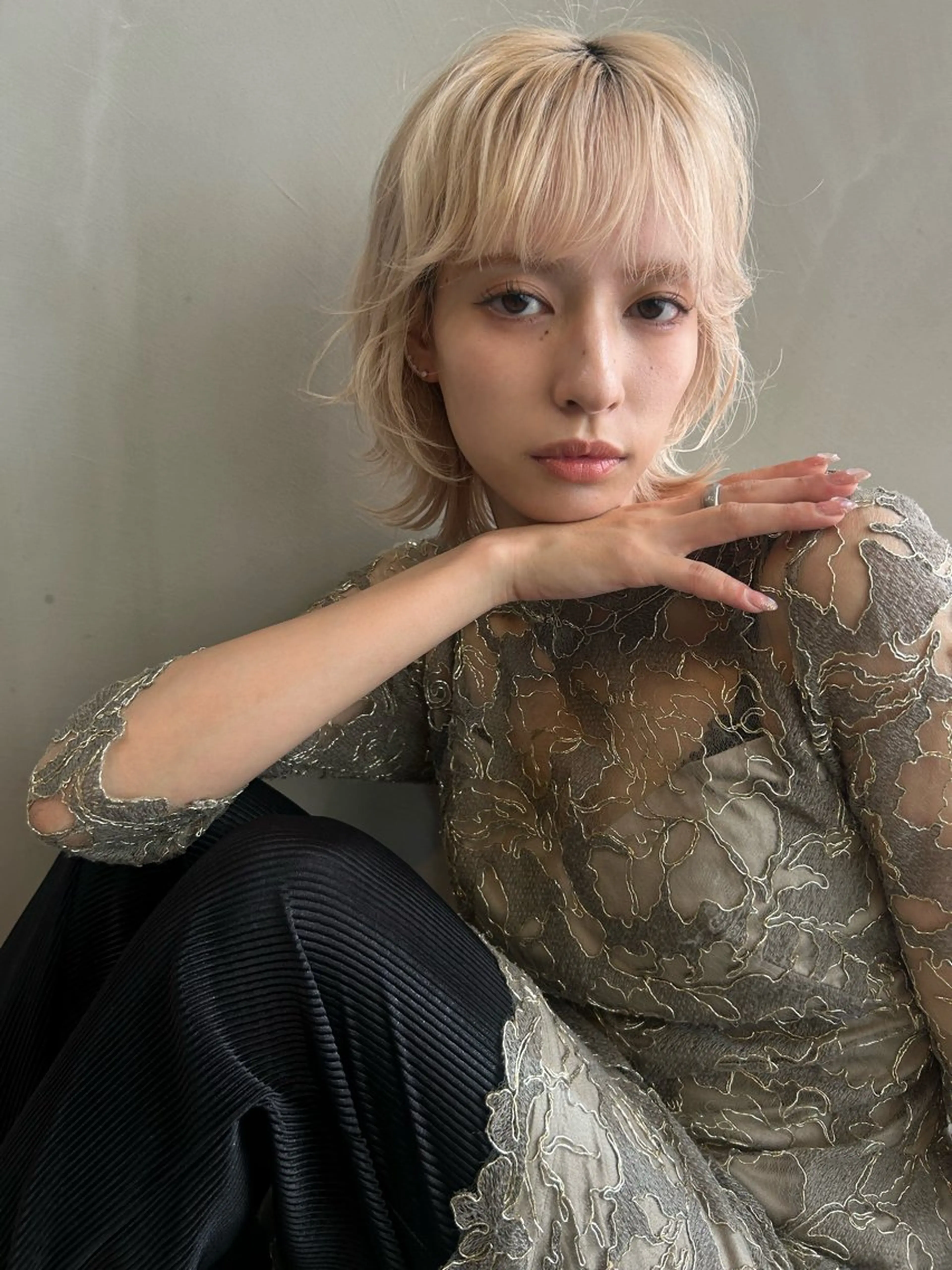 ショート カラー カット ヘアカラー トリートメント ショート/ボブ/ 心斎橋/宮脇美奈のヘアスタイル