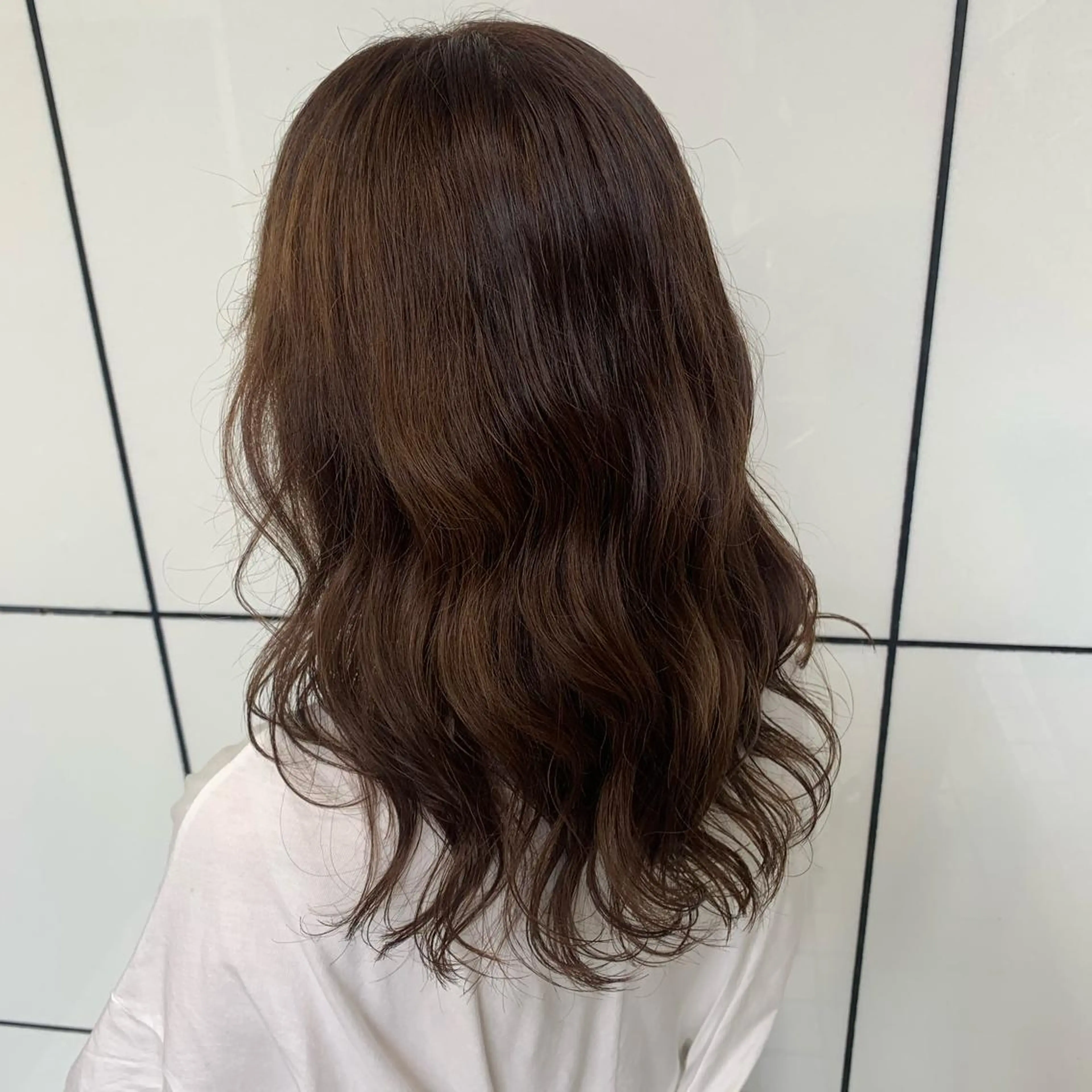 ロング ヨシンモリ ヘアカラー 韓国ヘア🦋 MIYUのヘアスタイル