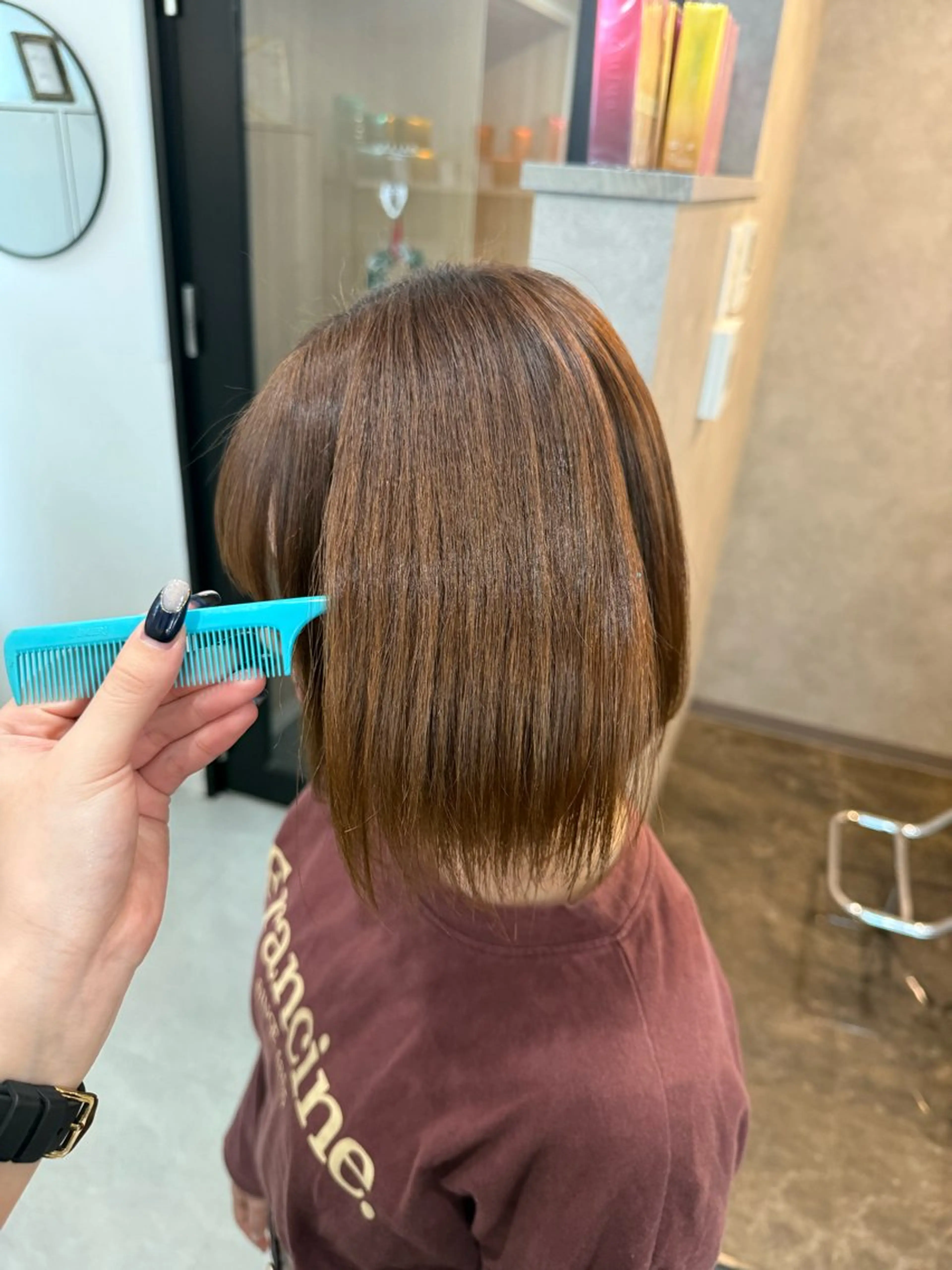 ショート 髪質改善 トリートメント MAHO/透明感カラ ー/髪質改善🍒のヘアスタイル