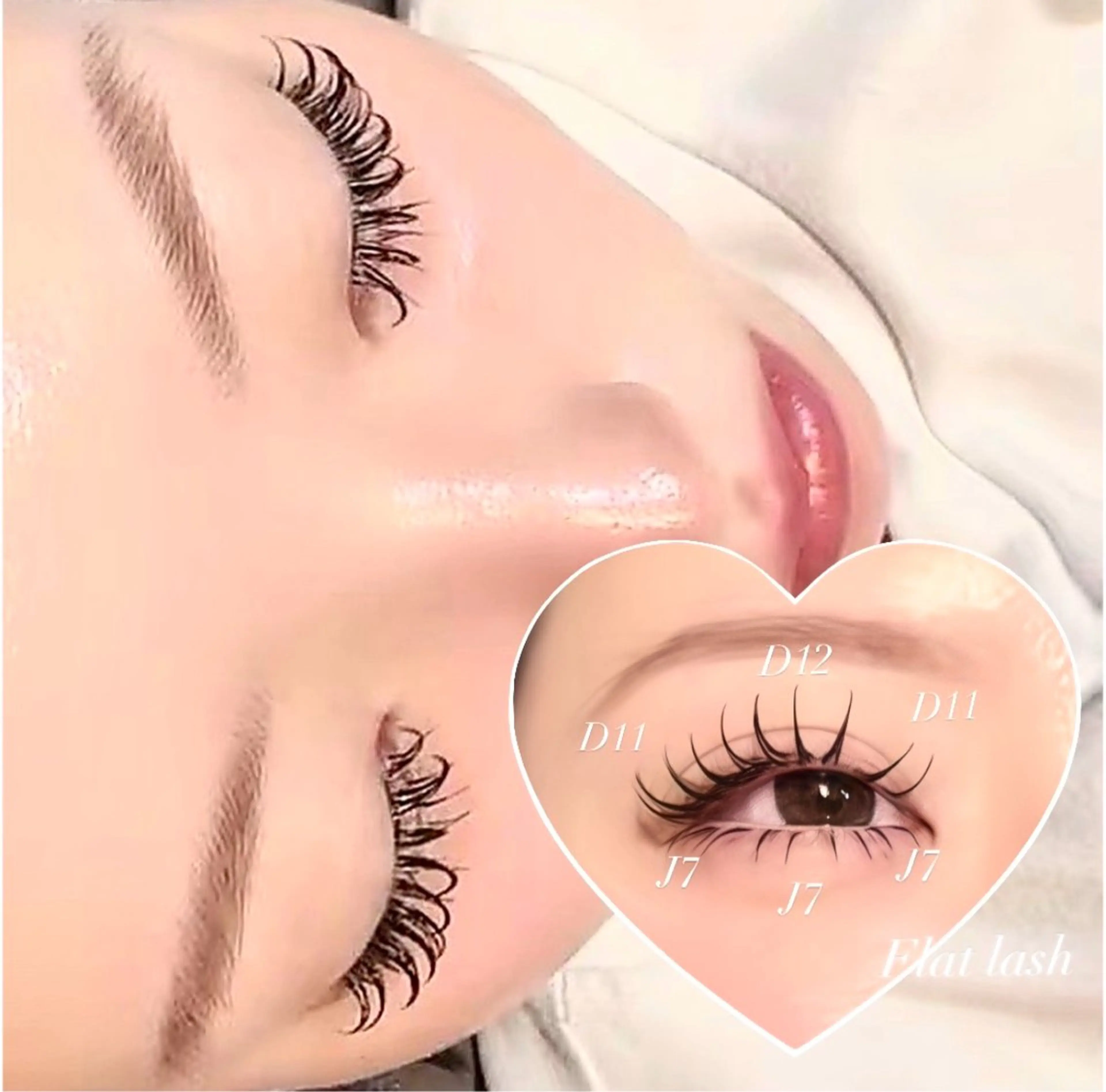 🐩ご新規様*¨*•.♬︎ 《セットメニュー》フラットラッシュ120本+下まつげエクステ(オフ込)の写真