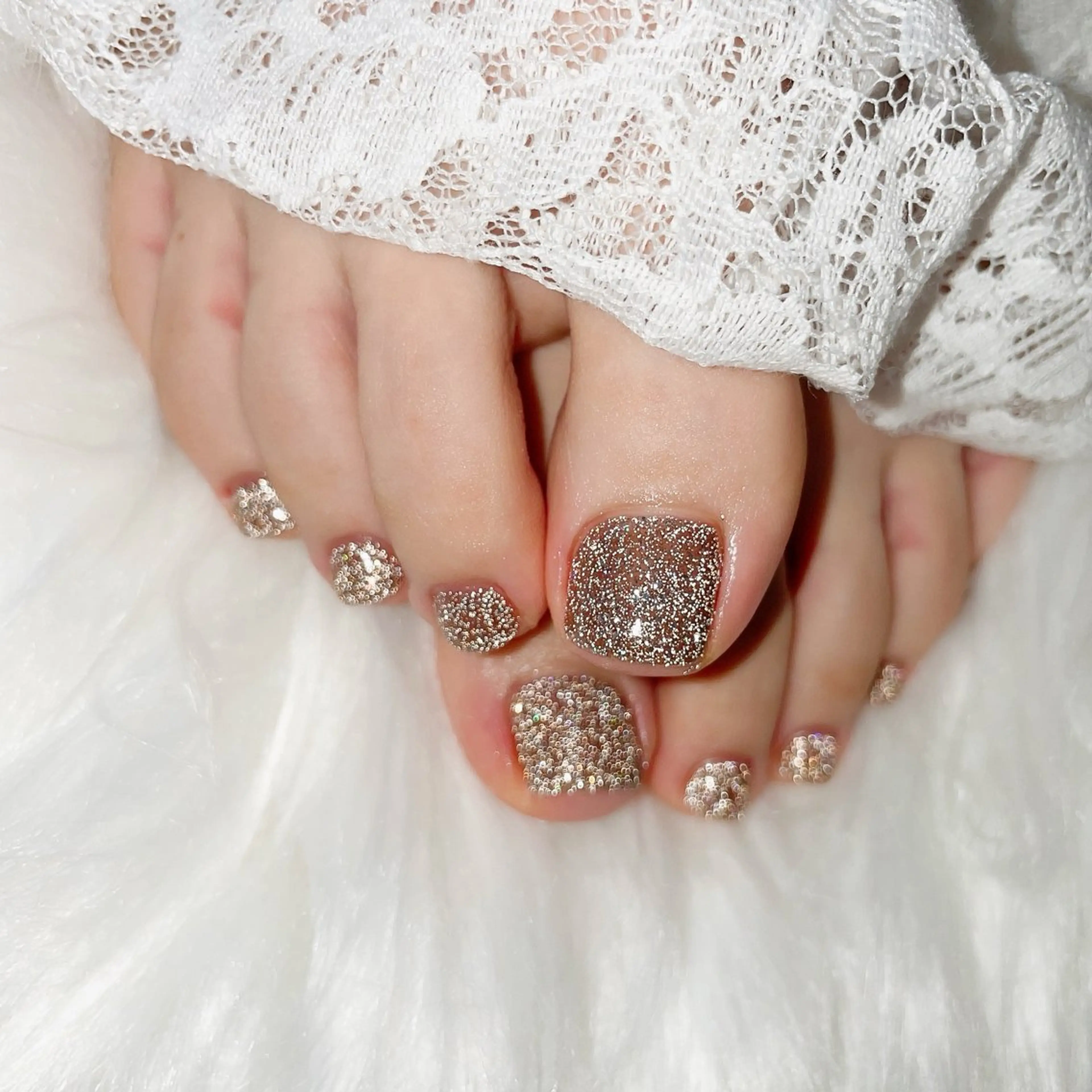 🤎フットネイルワンカラー🤎の写真