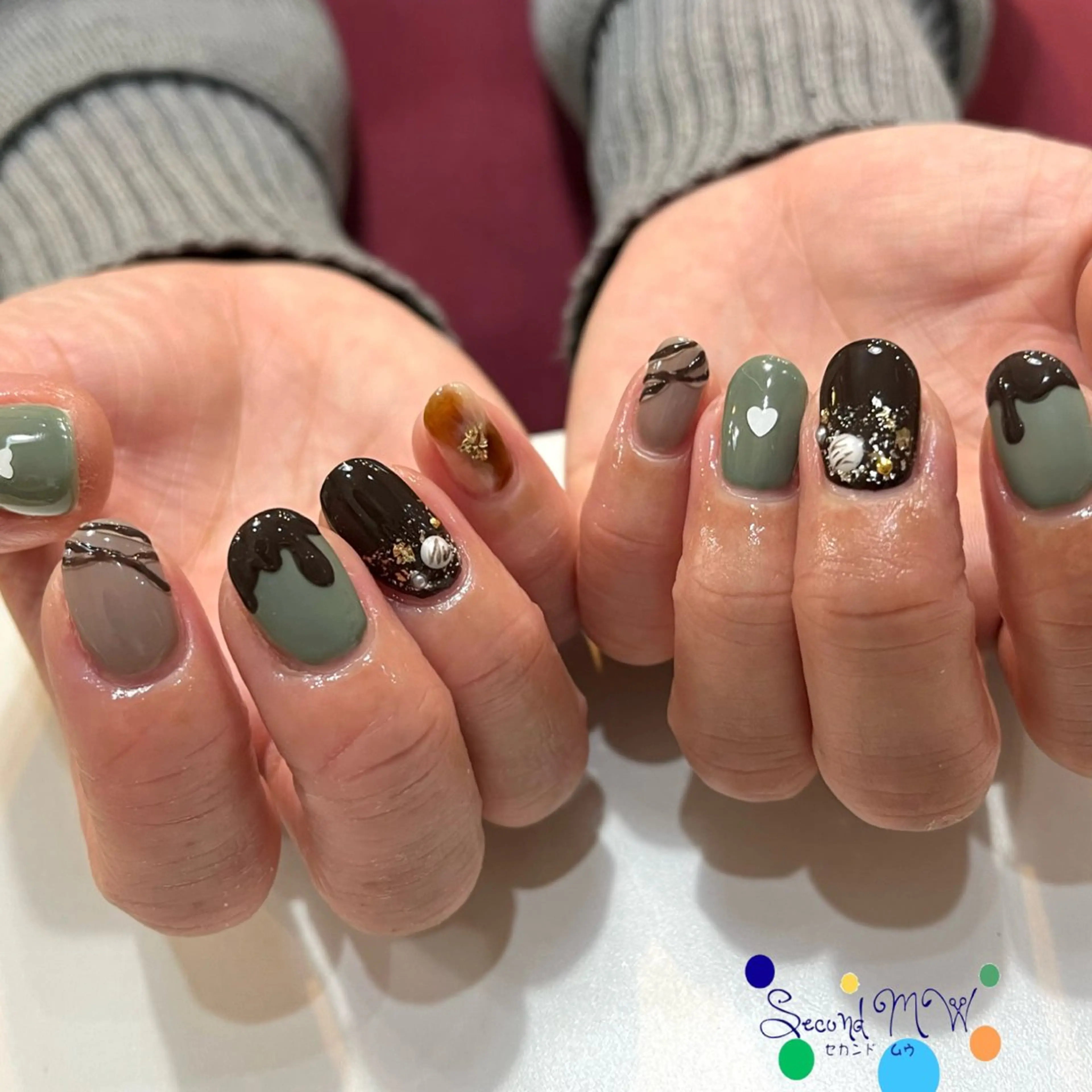 ネイル バレンタイン Second   MW所属・SecondMW _nail 　川連のネイルデザイン