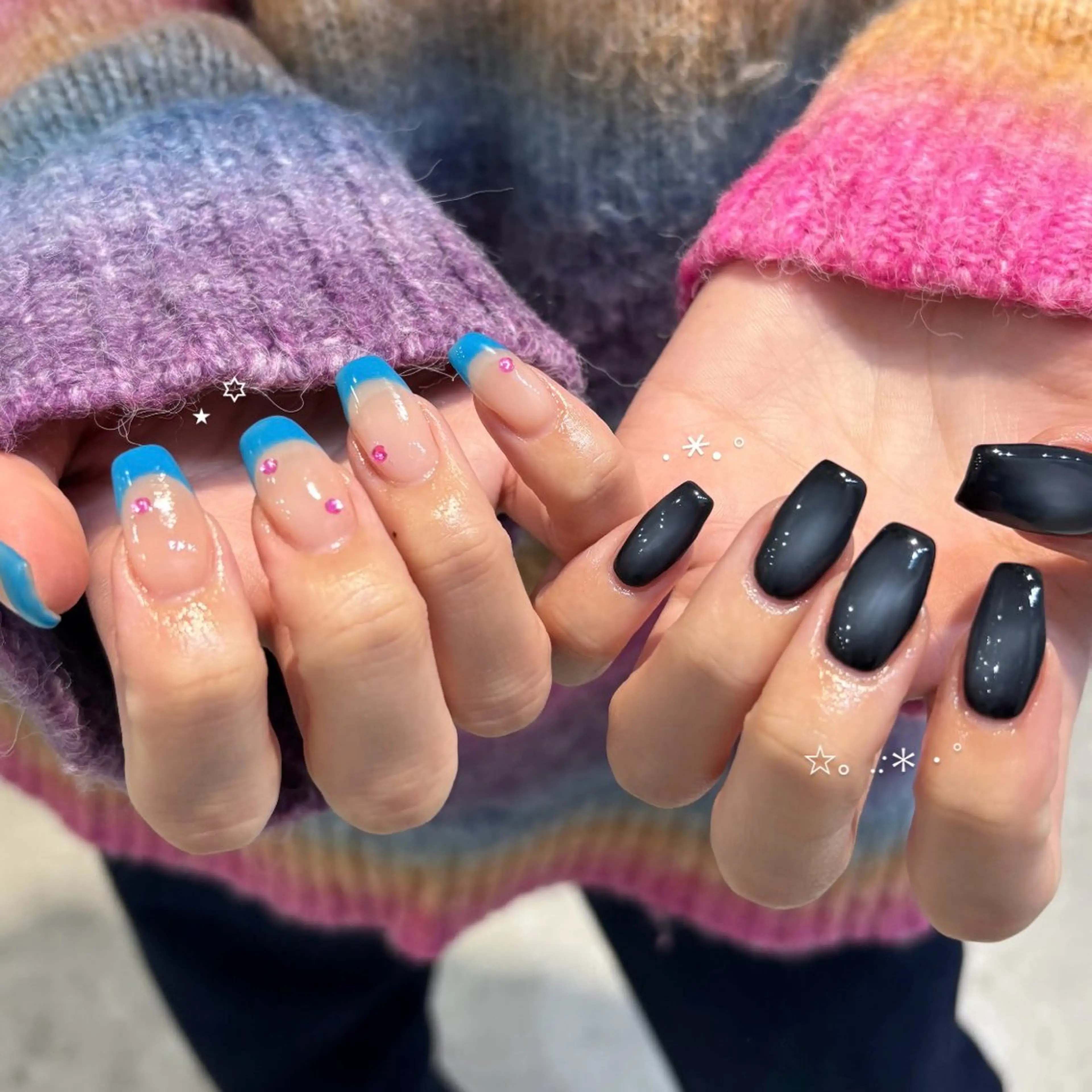 ネイル チークネイル フレンチネイル グラデーション 🩰ミキ/韓国♡ girlyネイル🩰のネイルデザイン