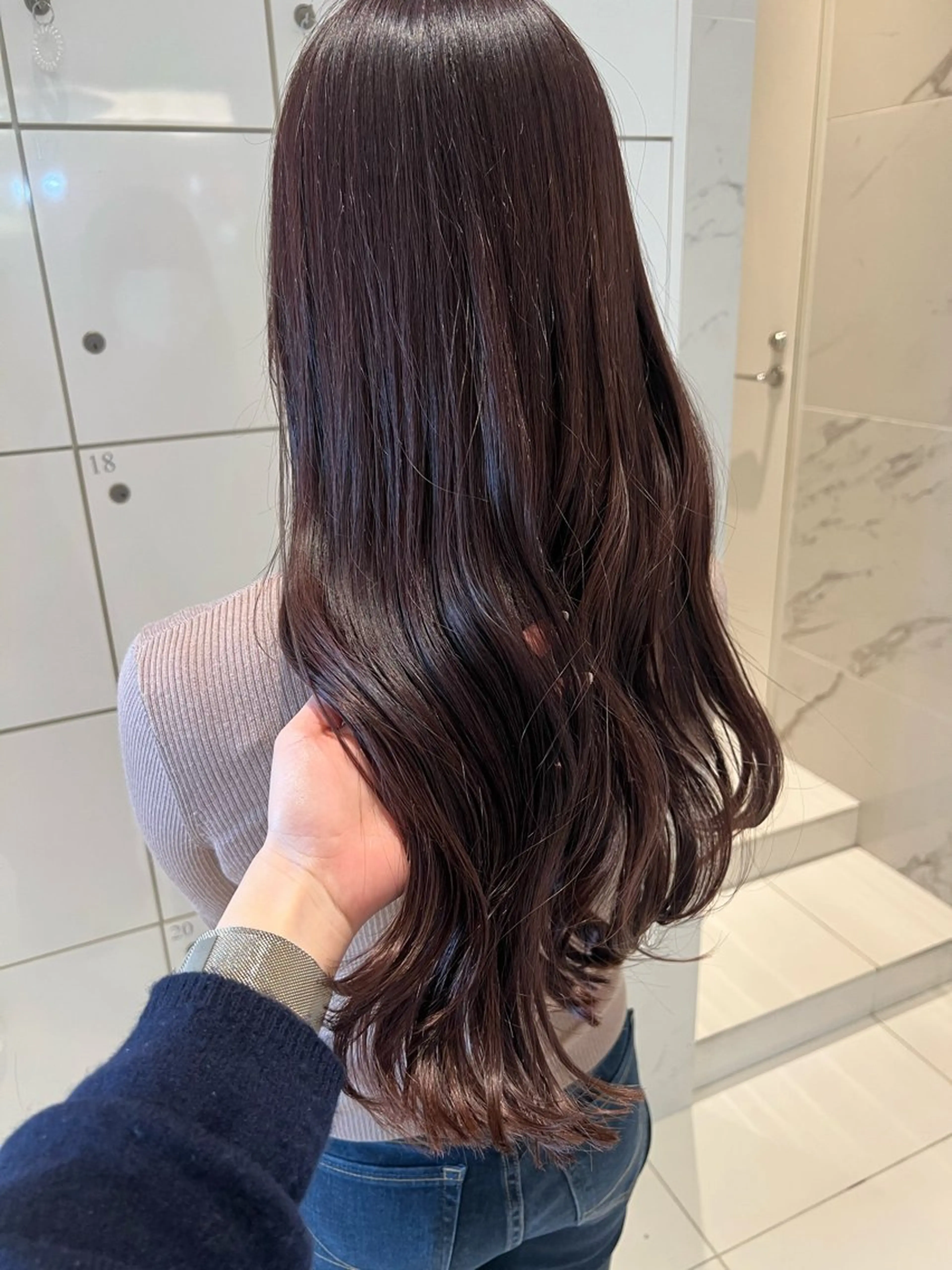 似合わせカット+髪質改善カラー+髪質改善トリートメントの写真