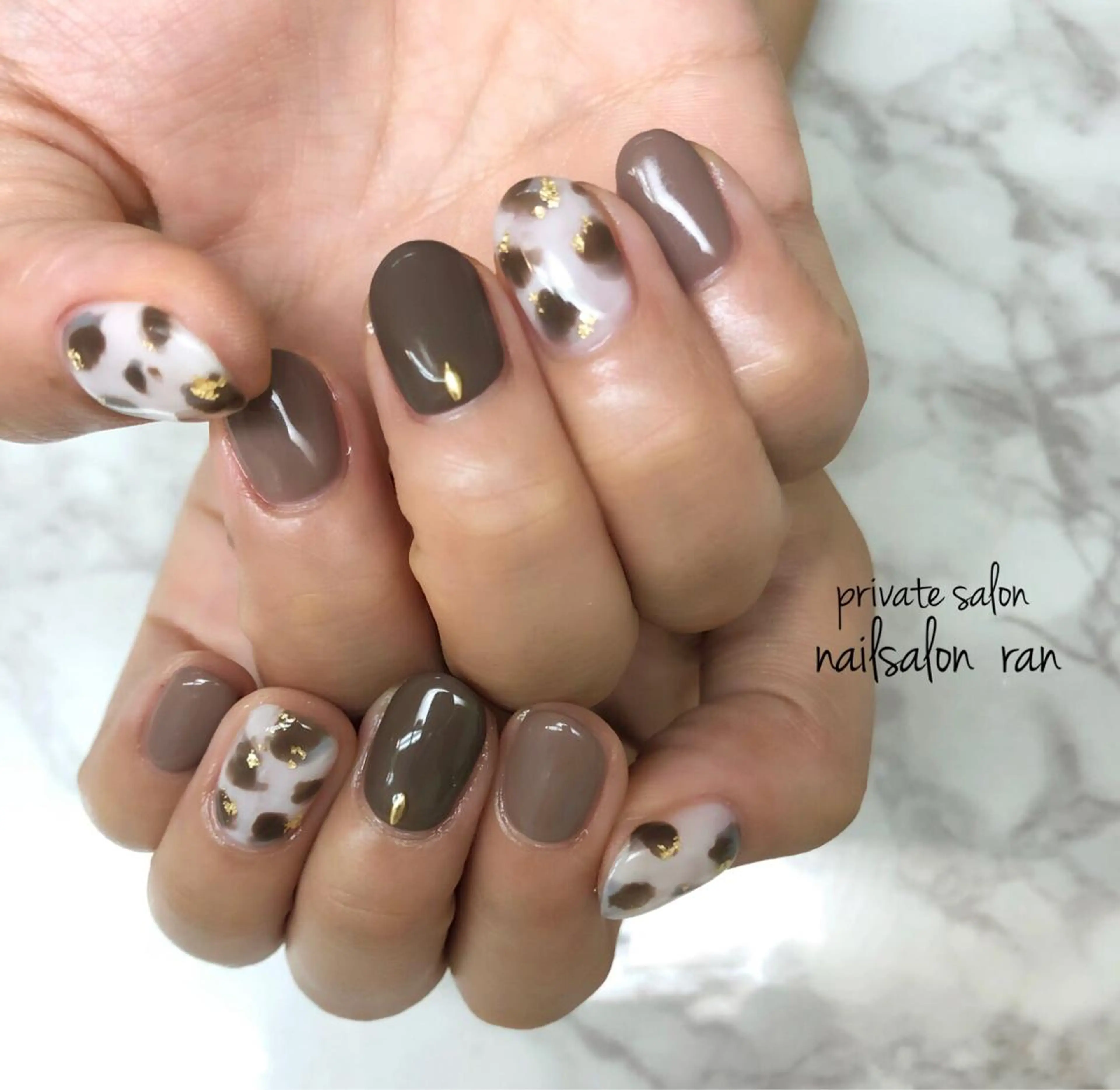 ネイル アニマル柄 持ち込み nailsalon ranのネイルデザイン