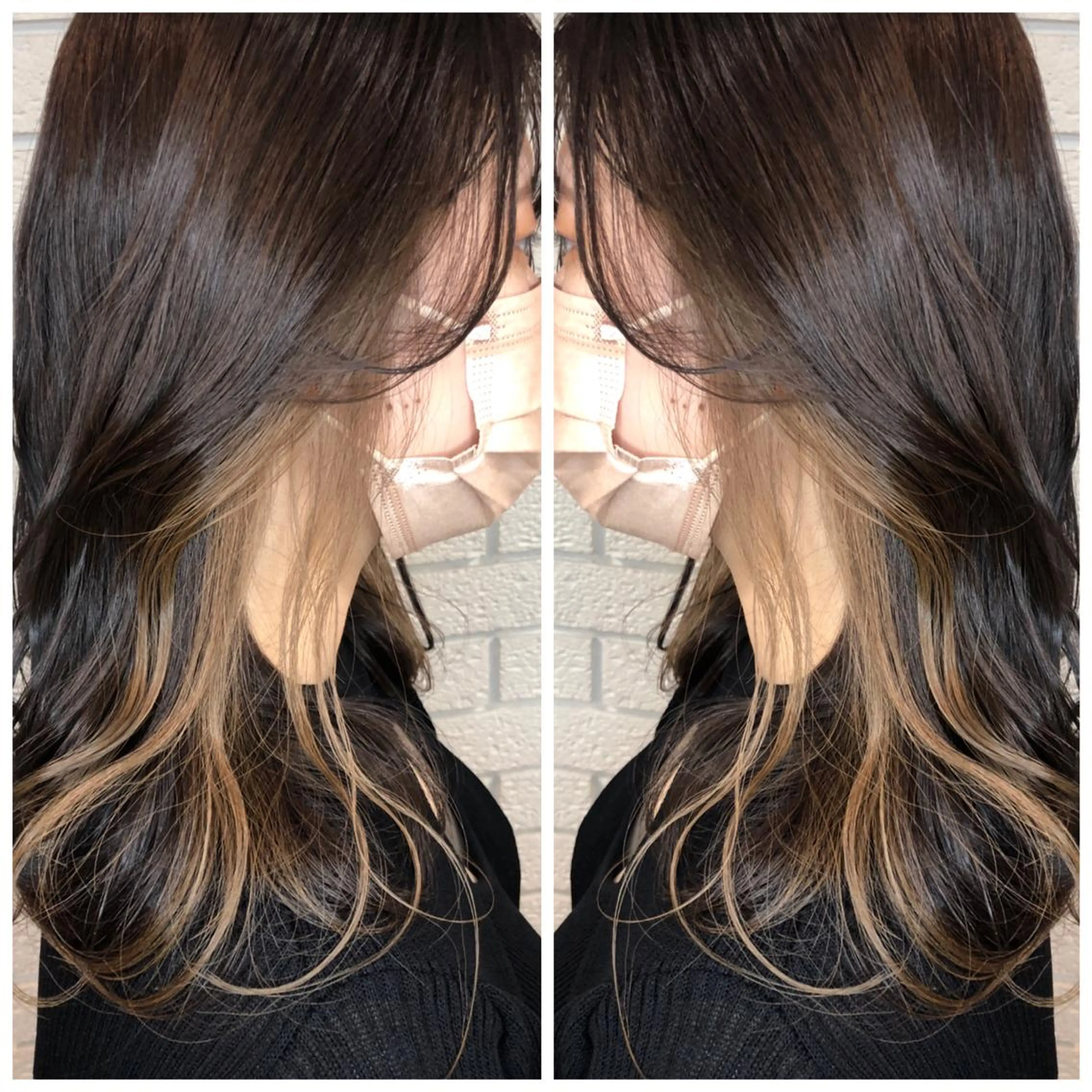 ロング 艶カラー🩵💛 NANAのヘアスタイル