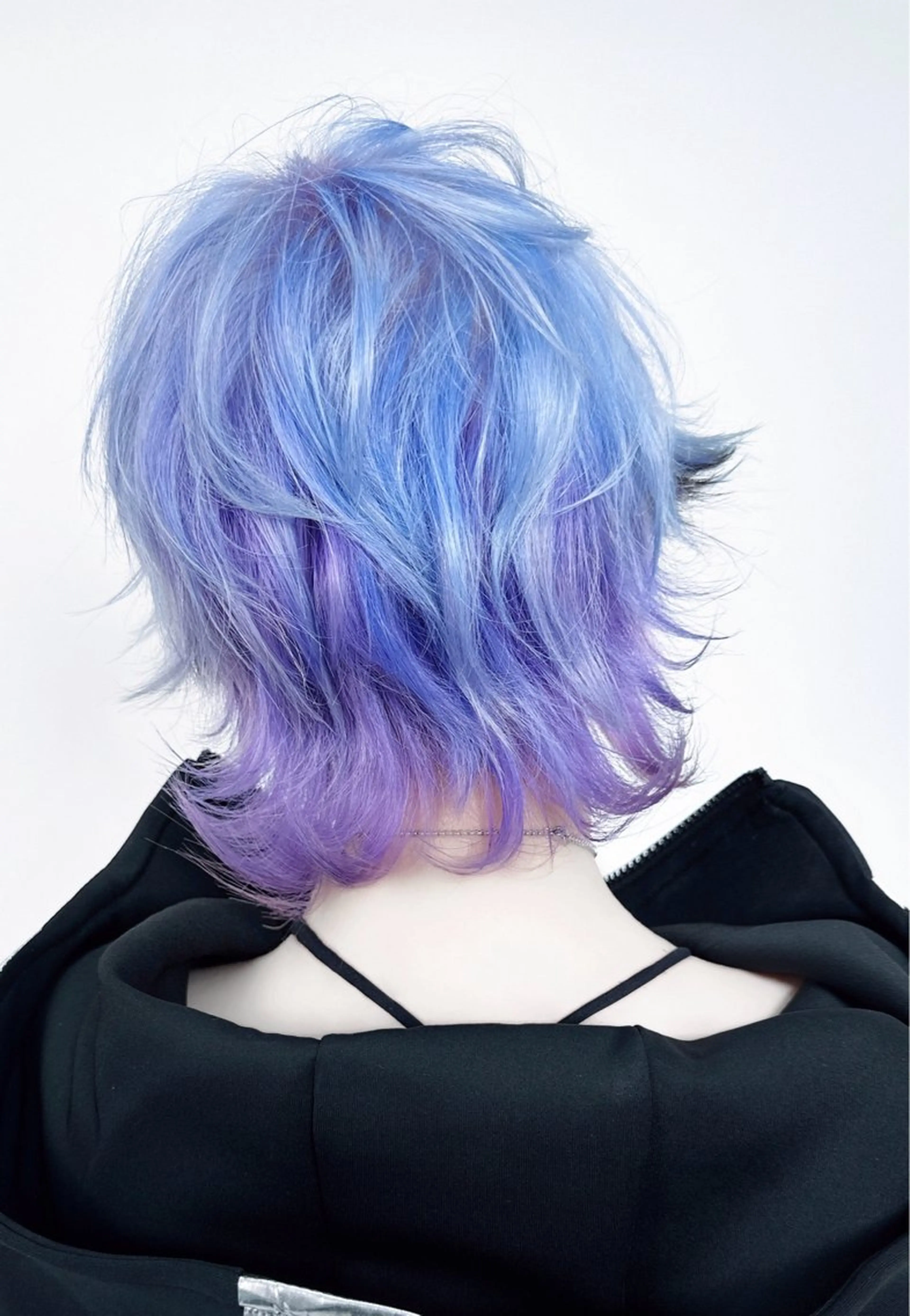 ショート カラー パープルカラー ヘアカラー トリートメント レイヤー/ウルフ ハイトーンhiroのヘアスタイル