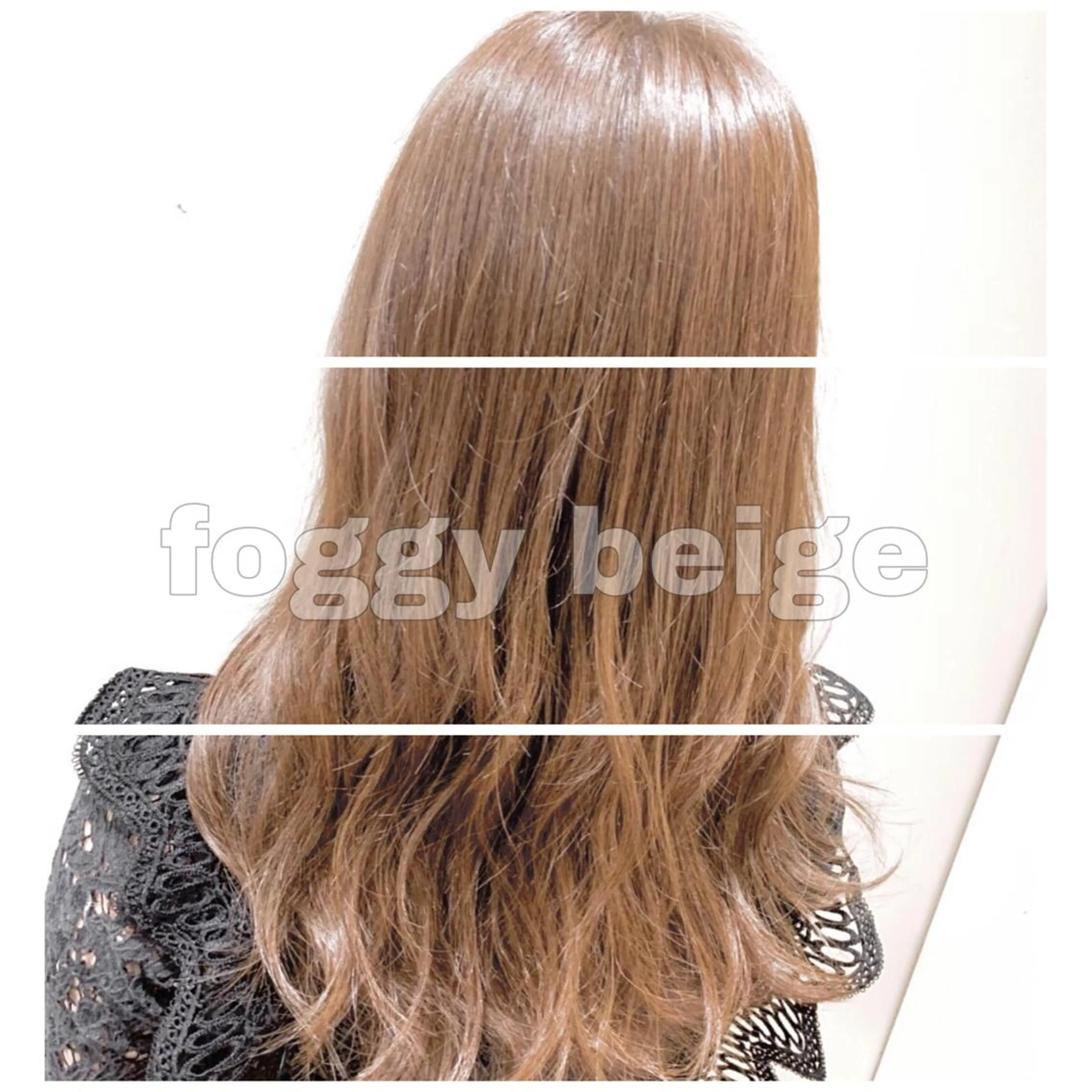 ロング カラー アッシュ ヘアカラー トリートメント 💓シールエクステ ルミエールのヘアスタイル