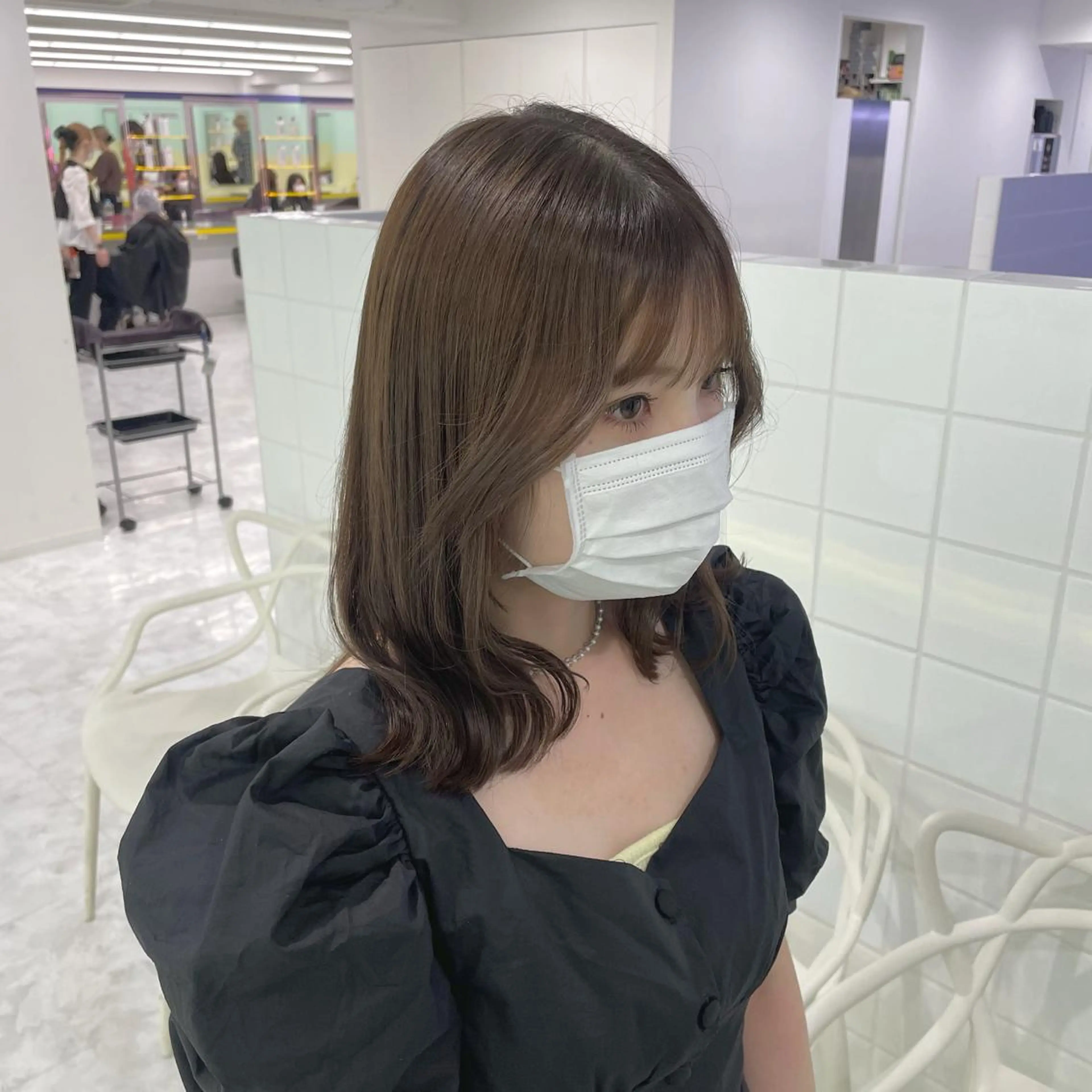 ミディアム 🤍韓国トレンド ヘア🤍miku🤍のヘアスタイル