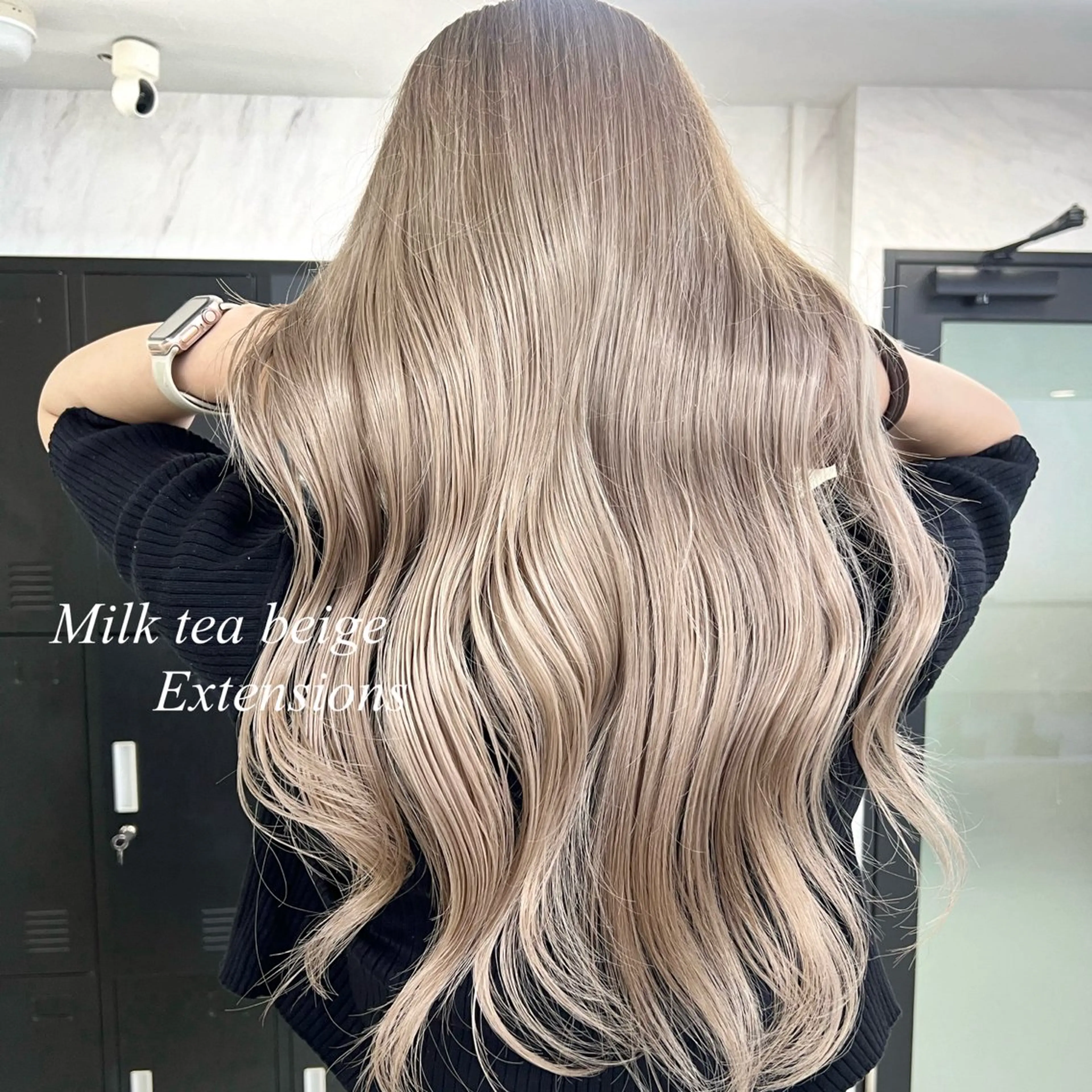 ロング カラー シールエクステ ハイトーンカラー エクステ ヘアカラー エクステ シールエクステ特化 ハイトーン、NANAのヘアスタイル