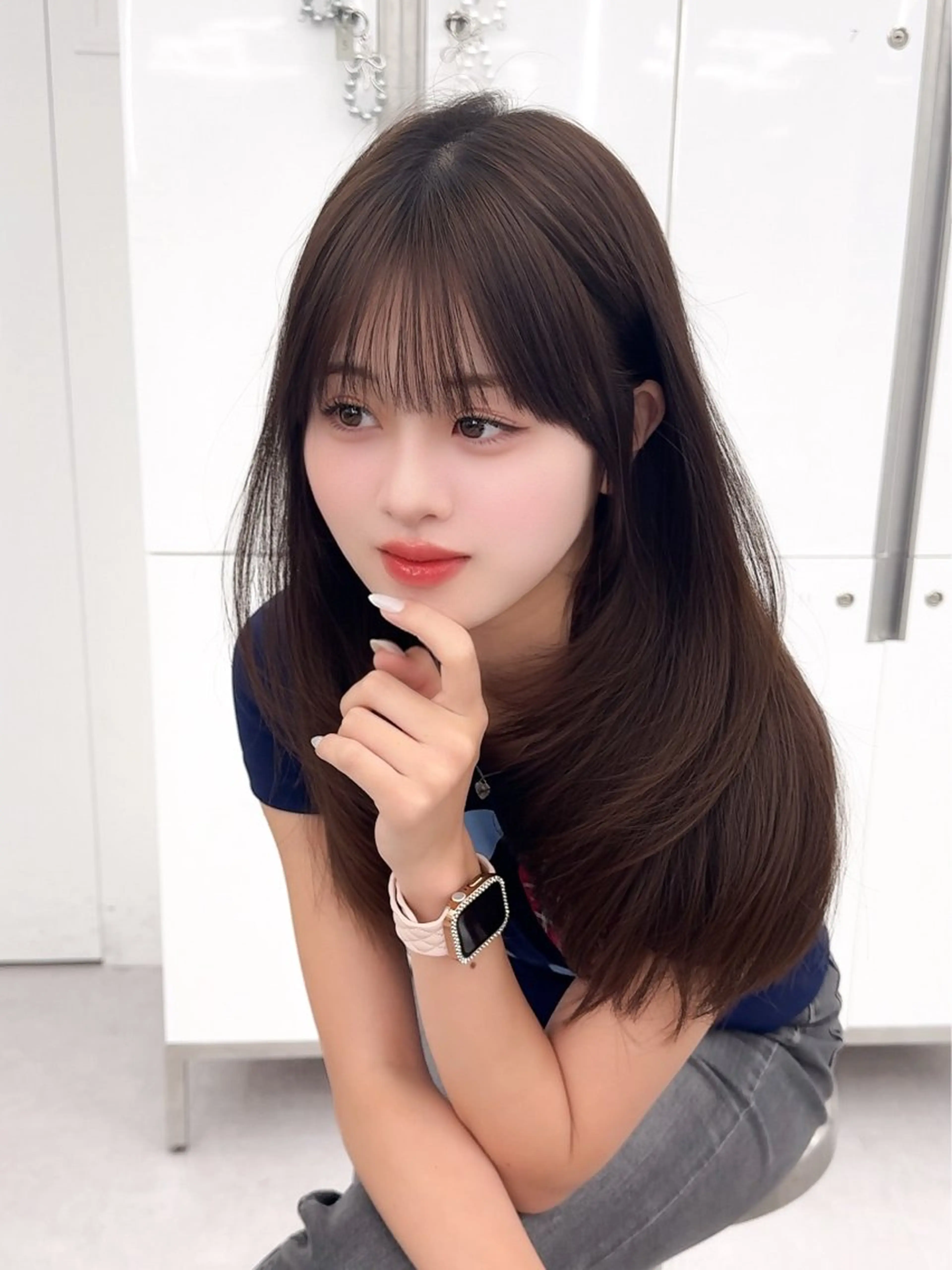 ミディアム カラー ヘアアレンジ 顔周り&ミディアム 特化/池袋/kokiのヘアスタイル