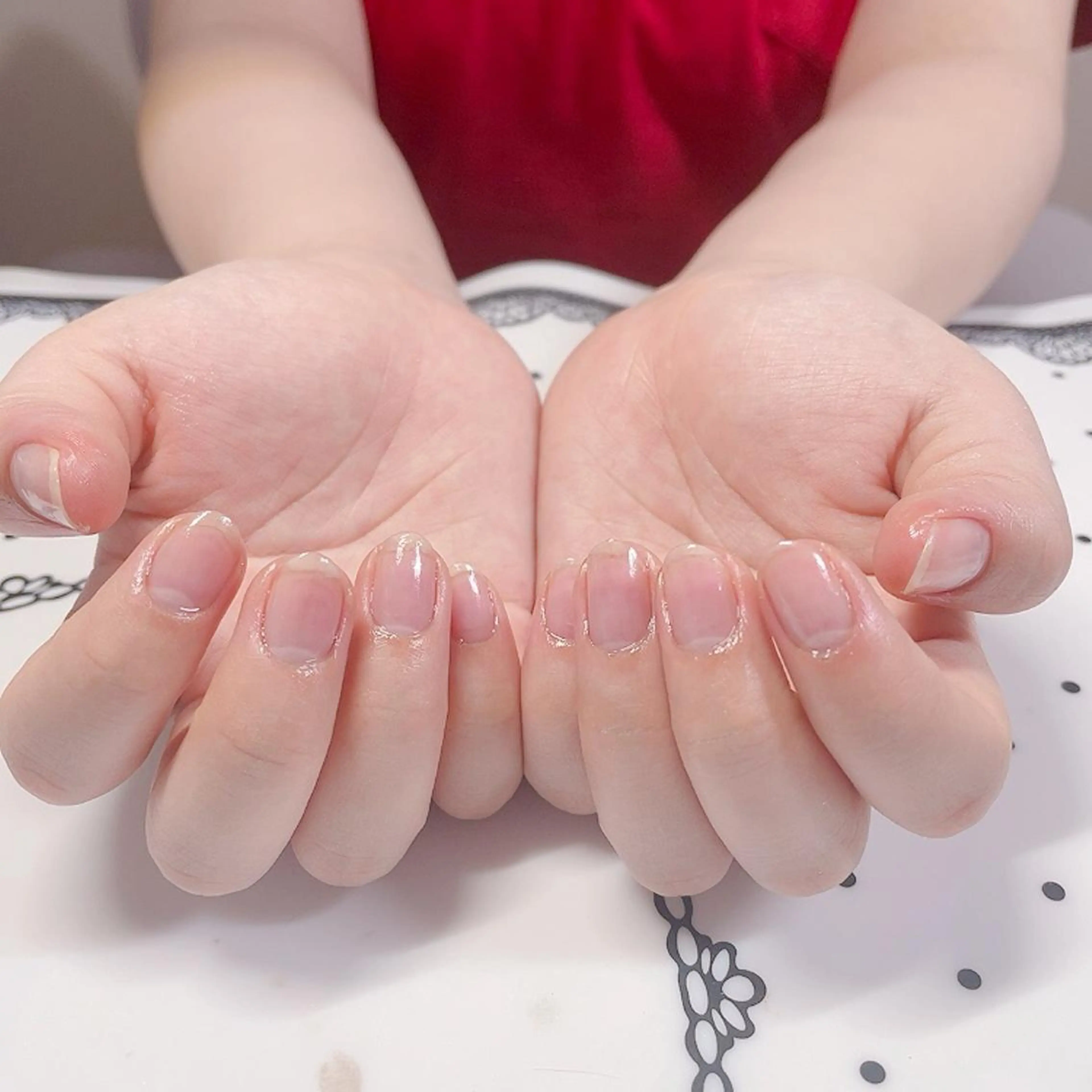 ネイル クリアネイル ジェルネイル 奥園 良恵のネイルデザイン