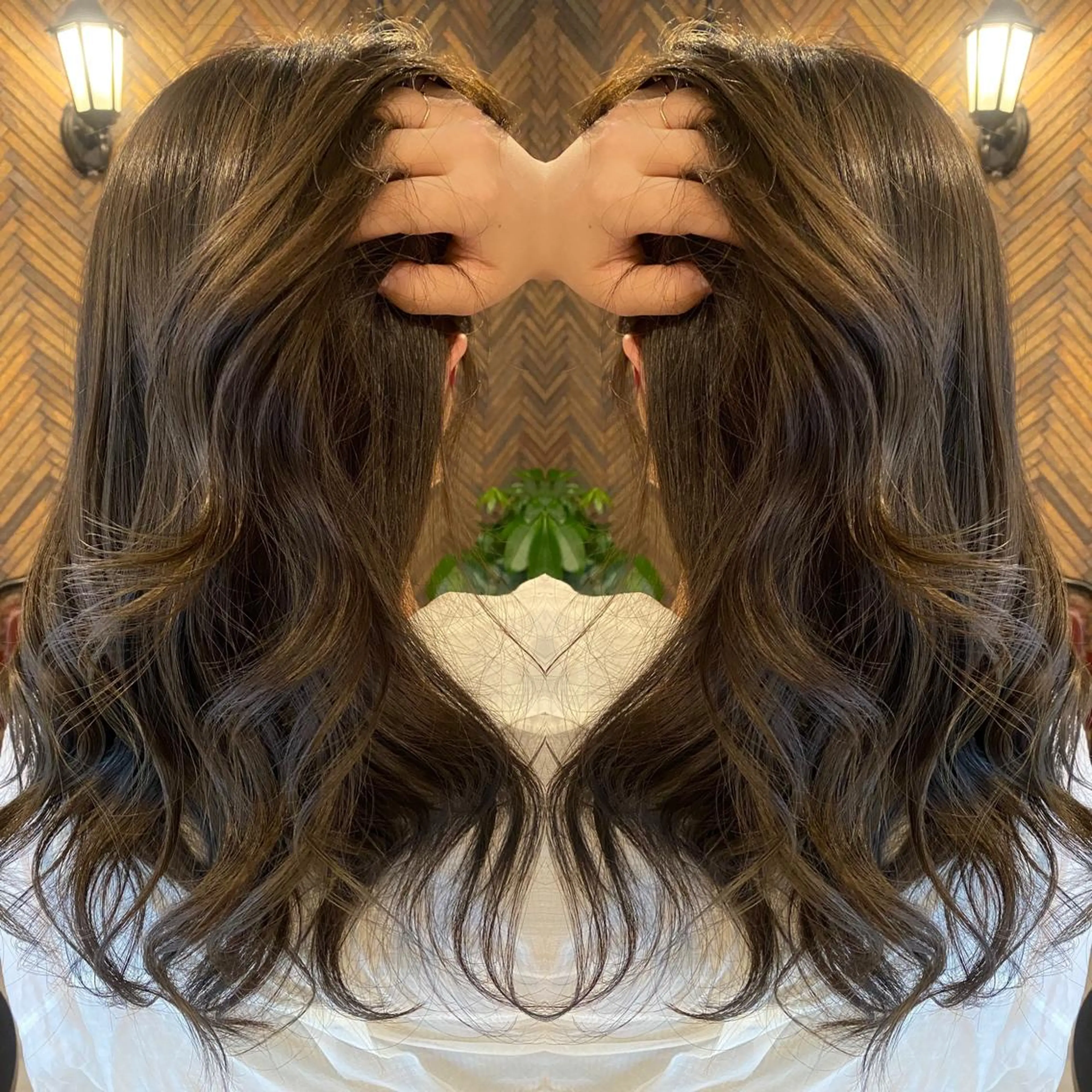 ロング カラー カット トリートメント tocca 💜石田愛結💜のヘアスタイル