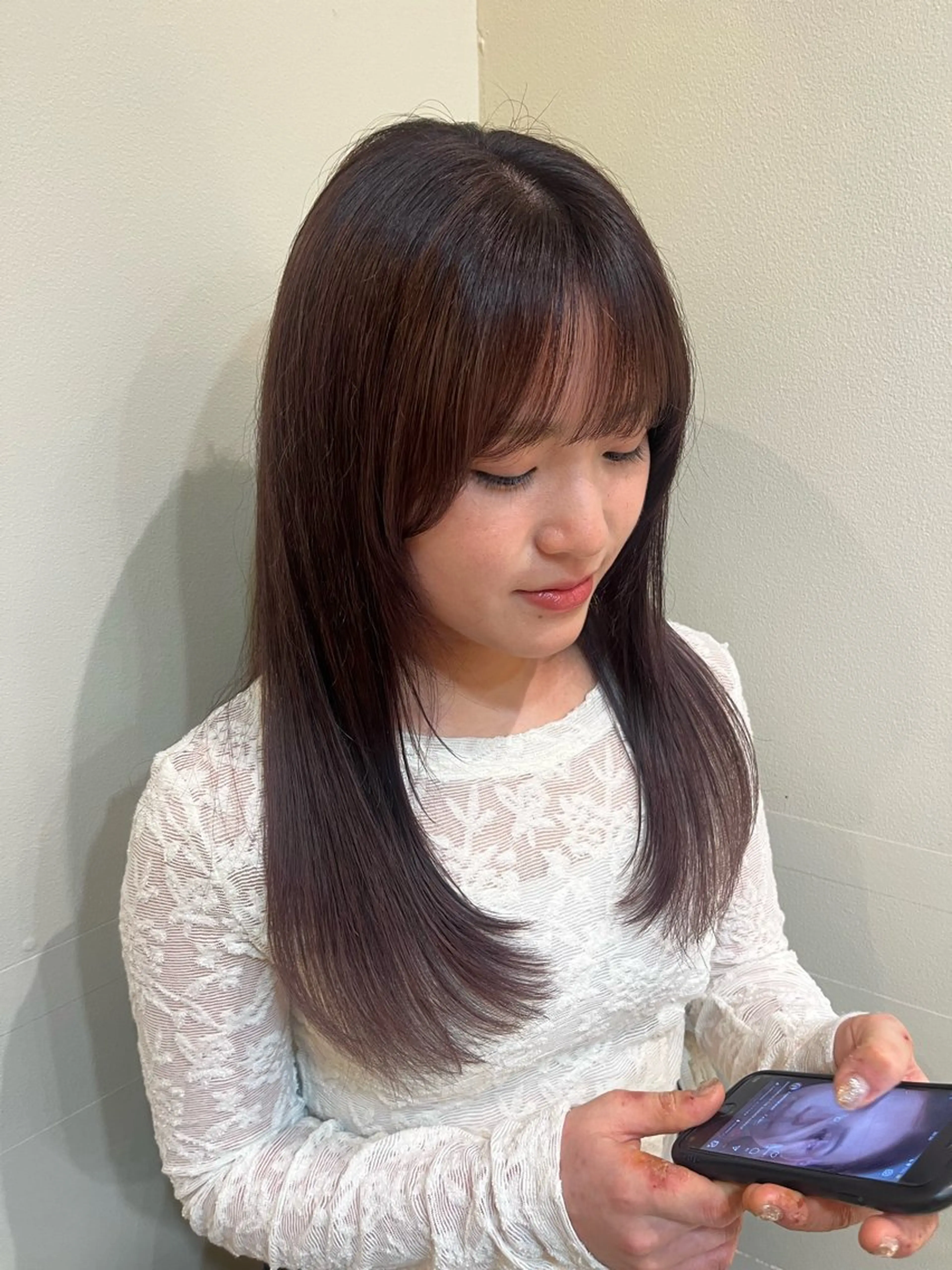 ロング レイヤーカット ローレイヤー The B/ オガワラナのヘアスタイル