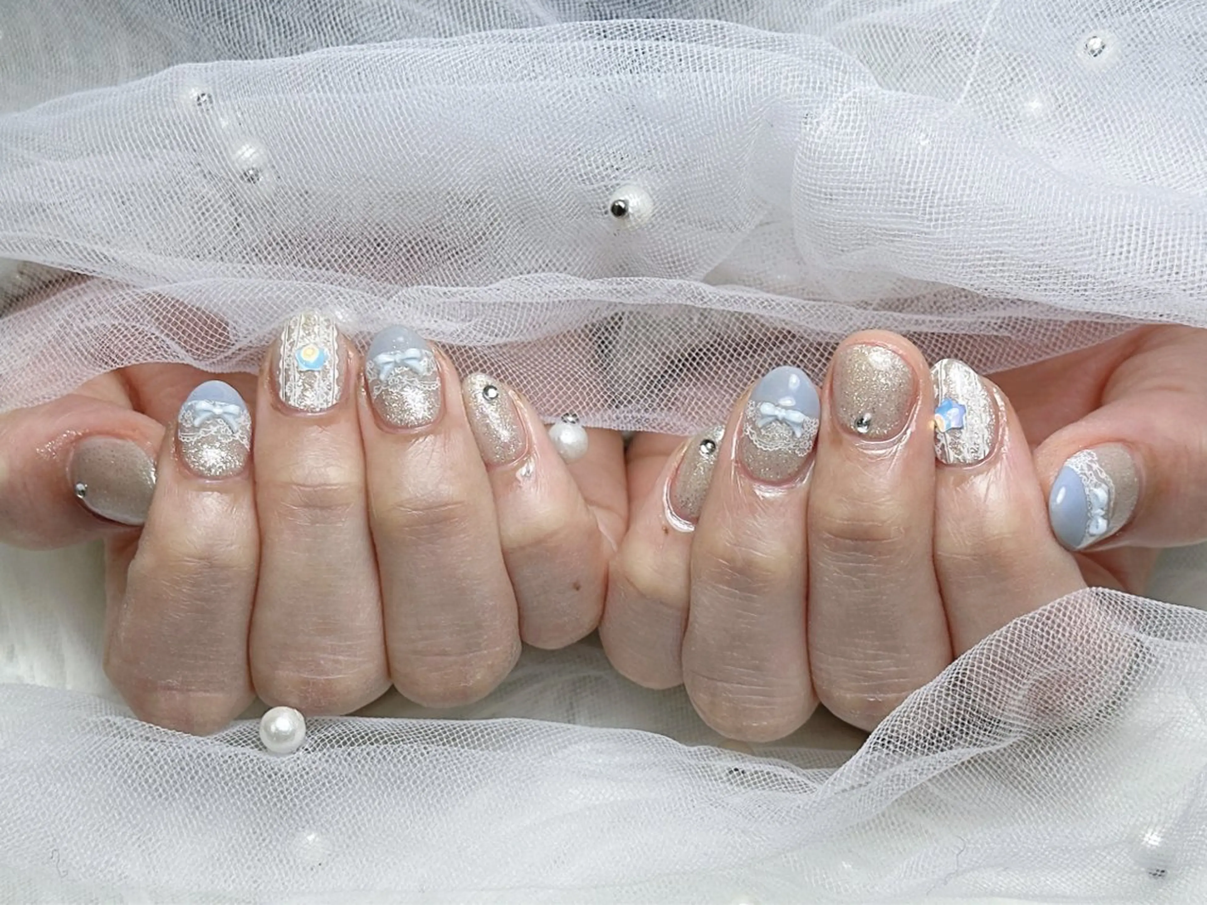 ネイル ハンドネイル フットネイル 【Eclat ｴｸﾗ】nail＆beauty所属・Eclat〔ｴｸﾗ〕 MOEKA𝜗𝜚*のネイルデザイン