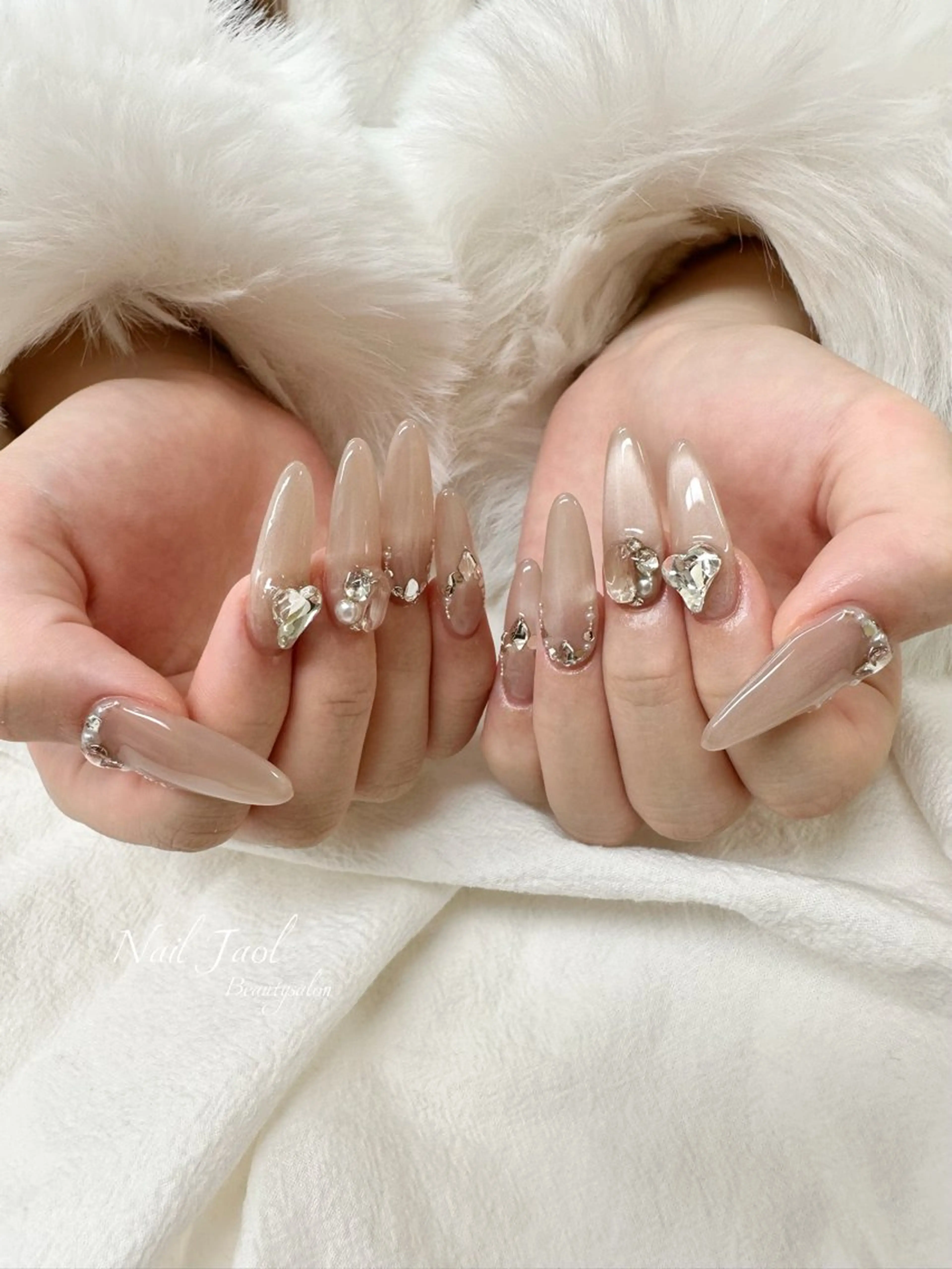 ロング 韓国風ヘア ハンドネイル nail jaol池袋店所属・ネイルJaol 池袋のネイルデザイン