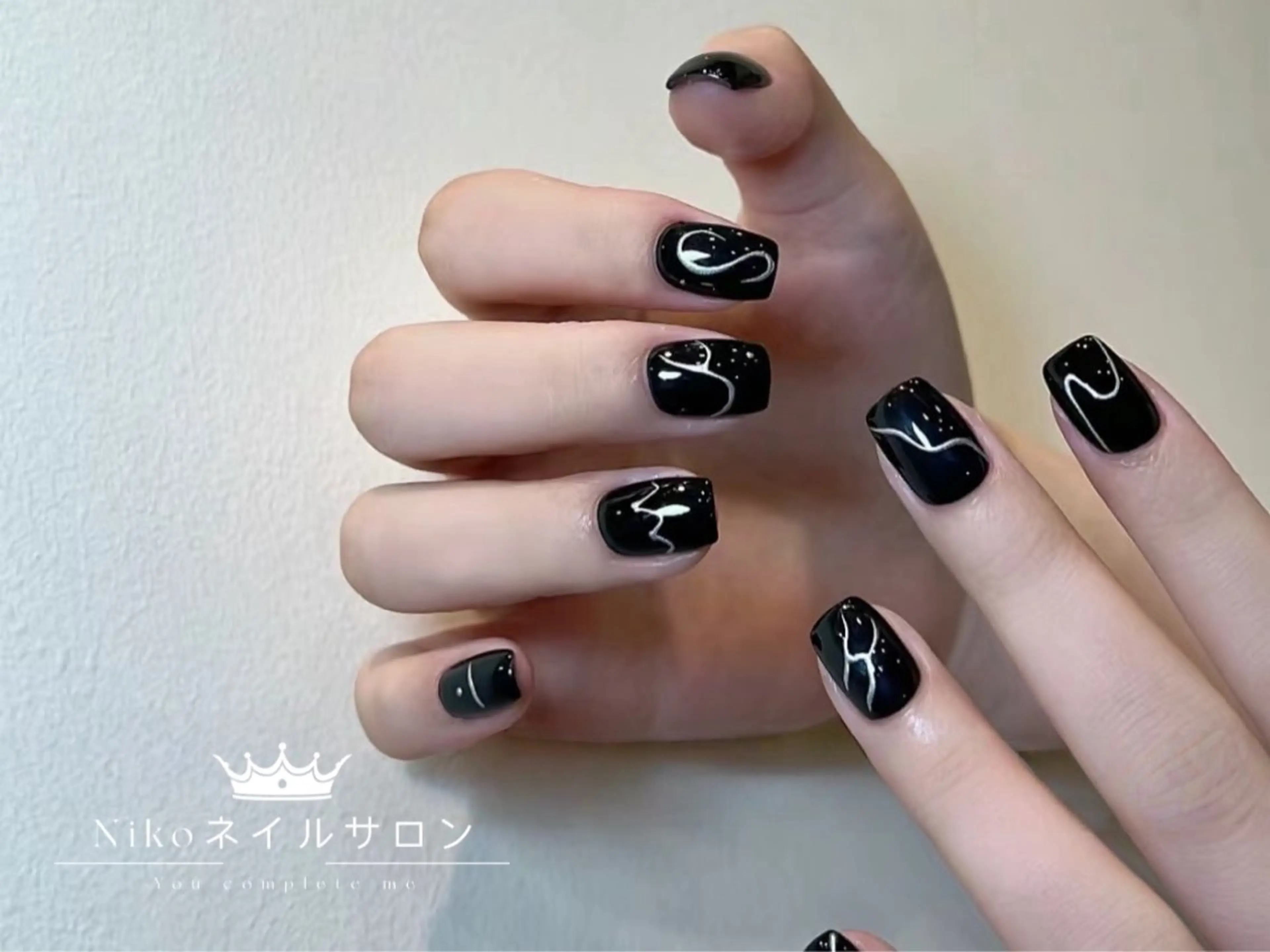 ネイル チークネイル フットネイル フレンチネイル ジェルネイル ガラスフレンチ Nikosalon rikoのネイルデザイン