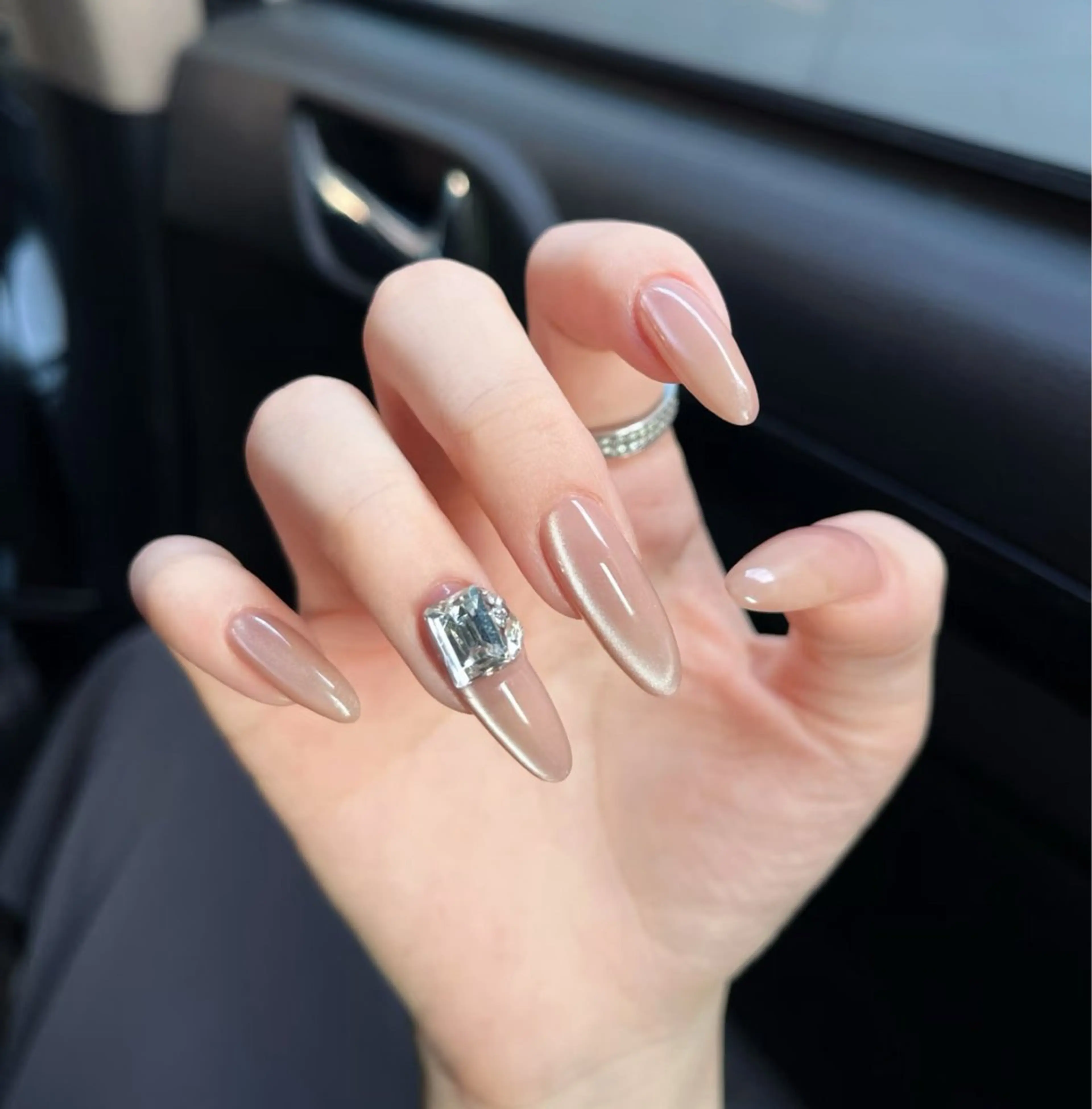 ネイル アートネイル オーロラネイル チークネイル フレンチネイル ガラスフレンチ ハンドネイル 🎀🎀YooLi Nail Salonのネイルデザイン