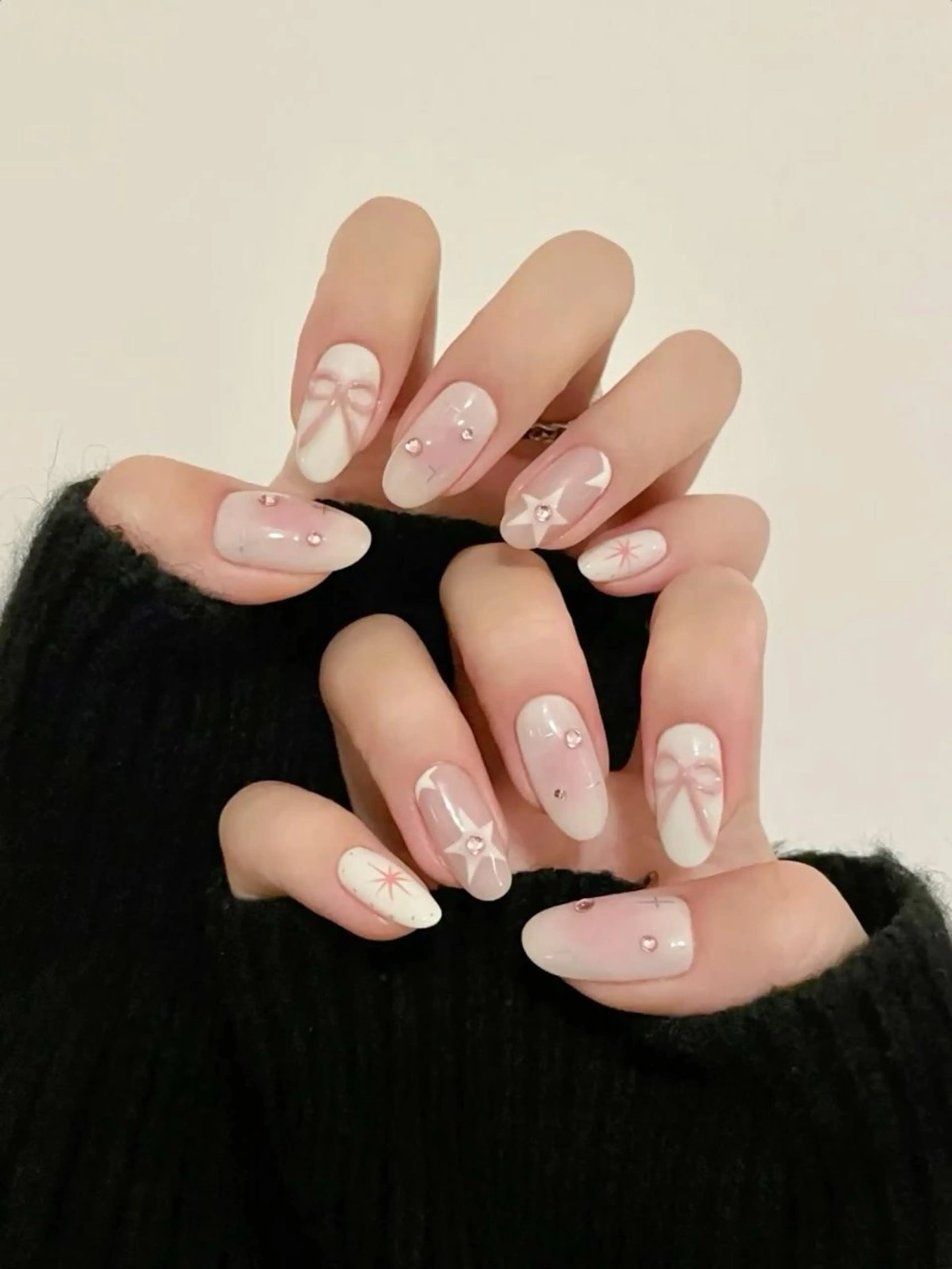 ネイル アートネイル フレンチネイル ジェルネイル 韓国ネイル 持ち込み ハンドネイル ハンドケア ボニー Coco nailのネイルデザイン