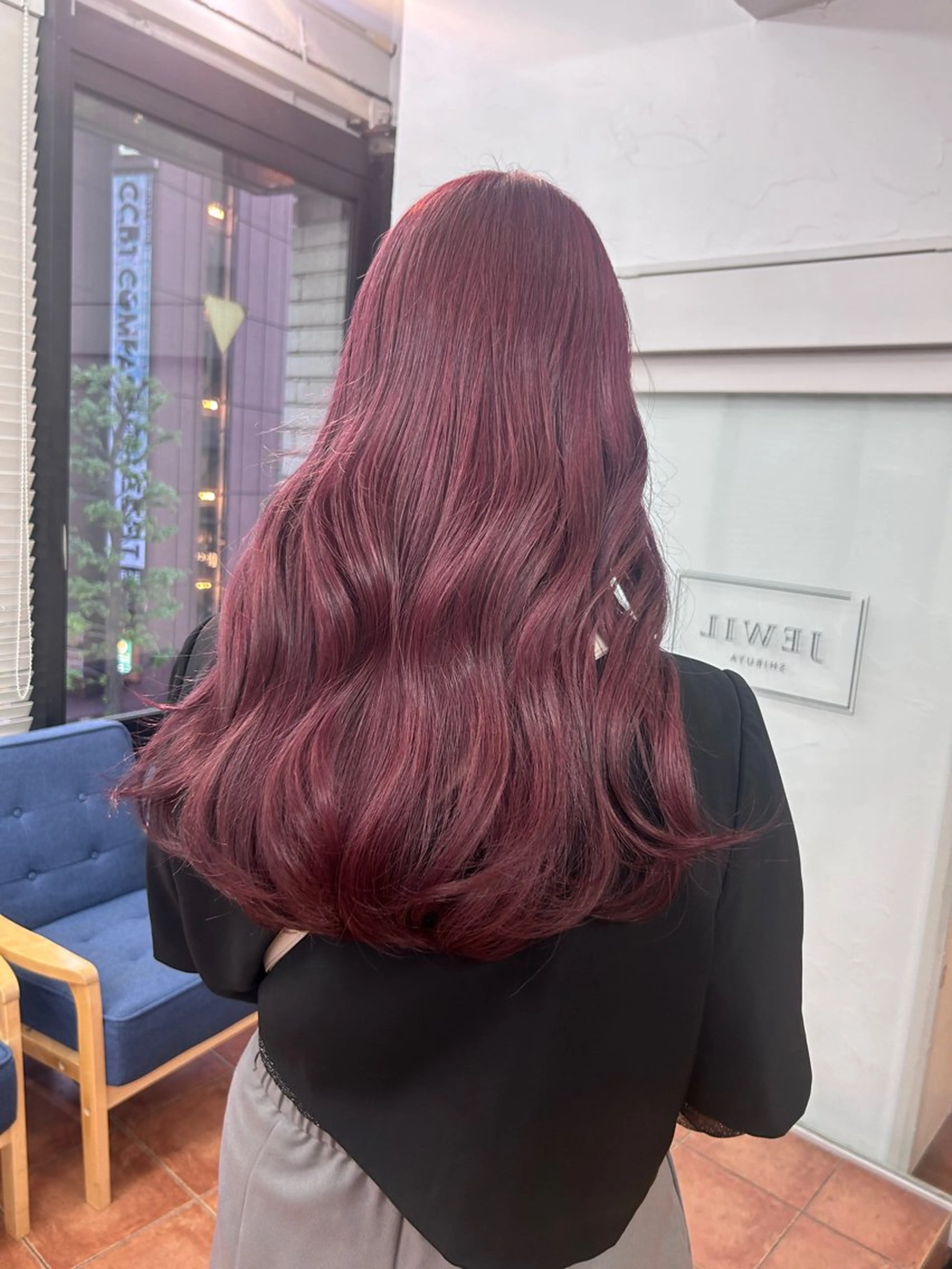 ロング カラー ラベンダーカラー ラベンダーピンク ピンクカラー JEWIL SHIBUYAのヘアスタイル