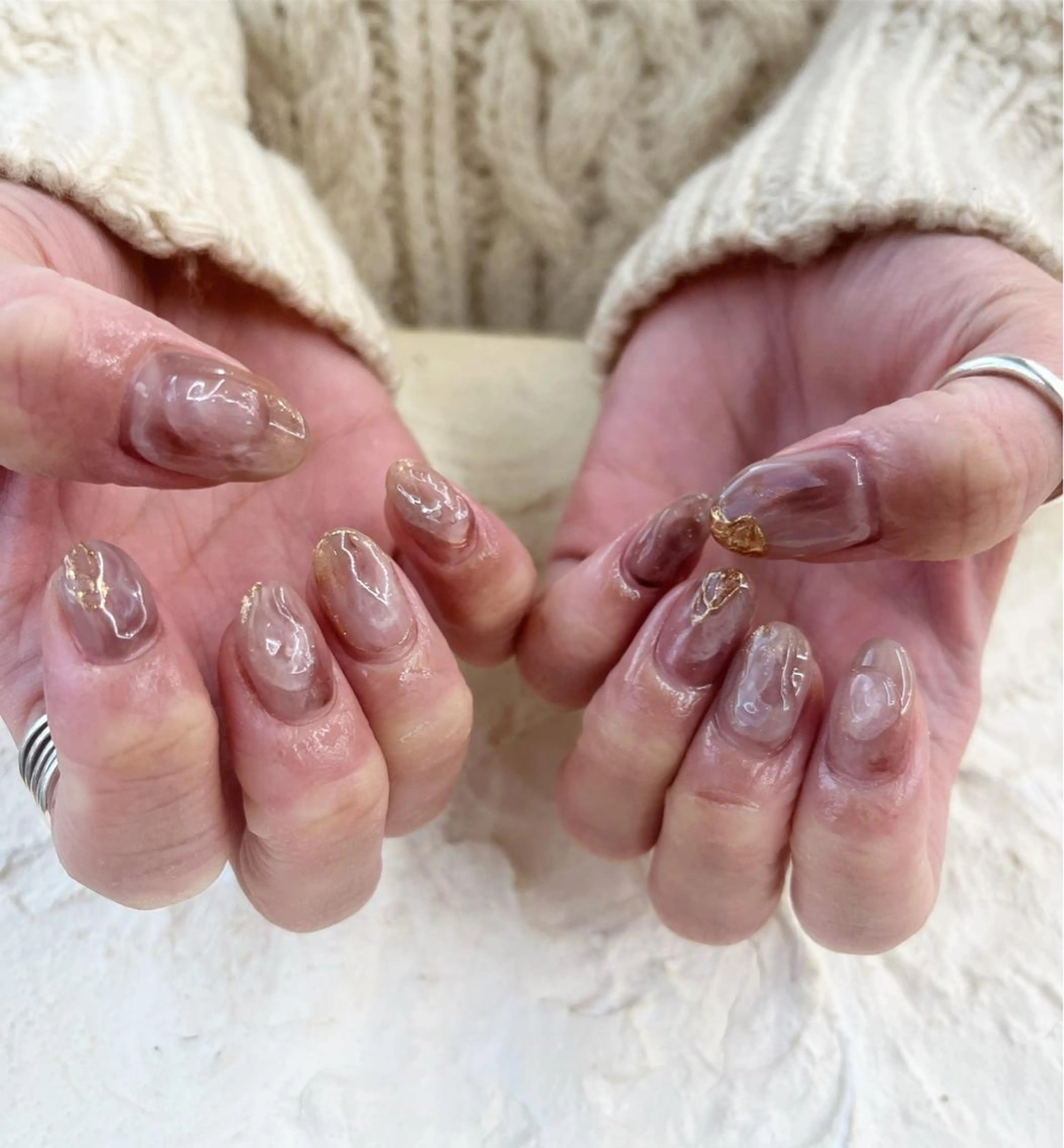 ネイル ブラウン nail＊ runa🌻のネイルデザイン