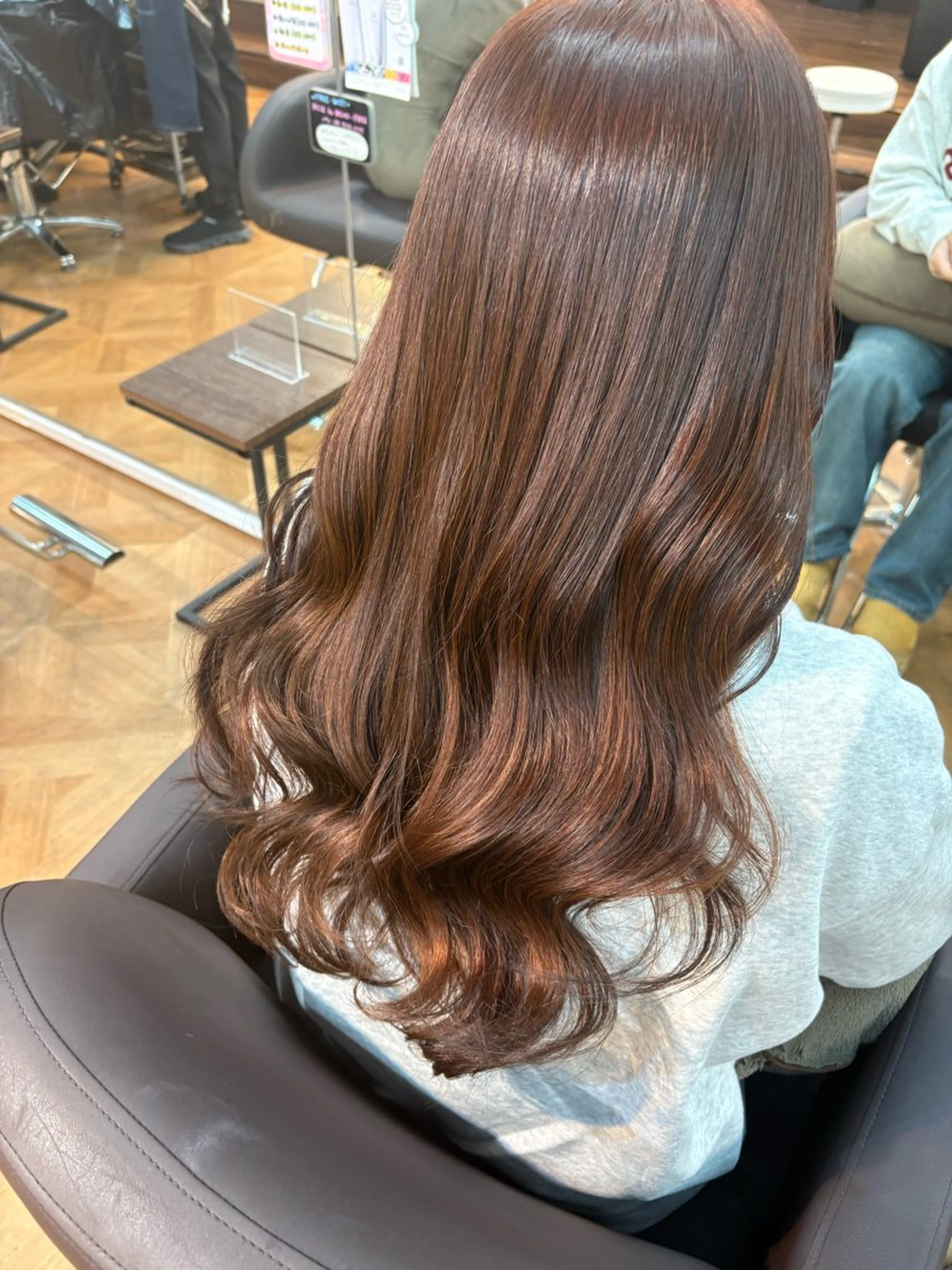 カラー ブラウンカラー オレンジ オレンジブラウン 🍒Ayana🍒 艶カラー🍒のヘアスタイル