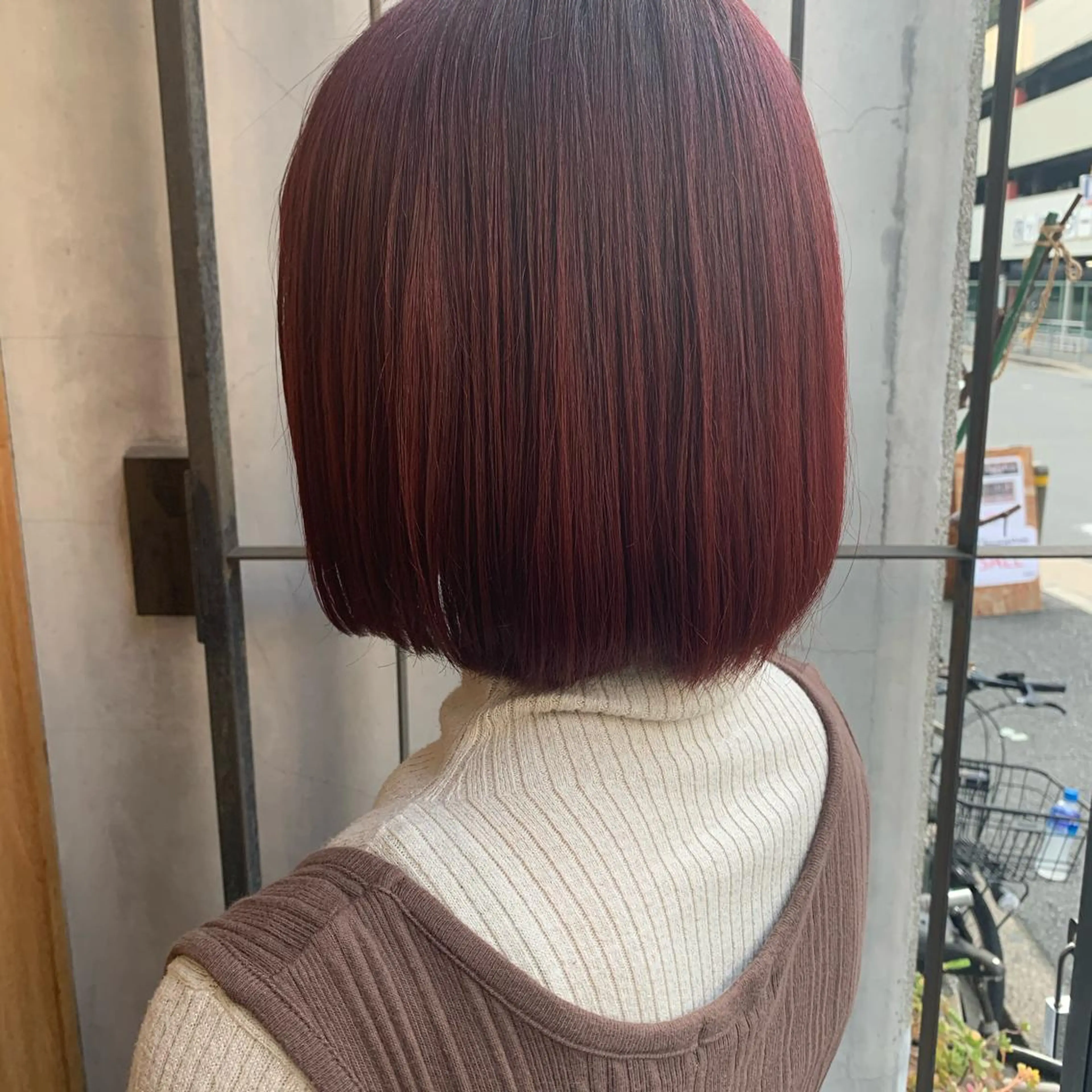 ミディアム 艶髪color💎髪 質改善ストレート大吉のヘアスタイル