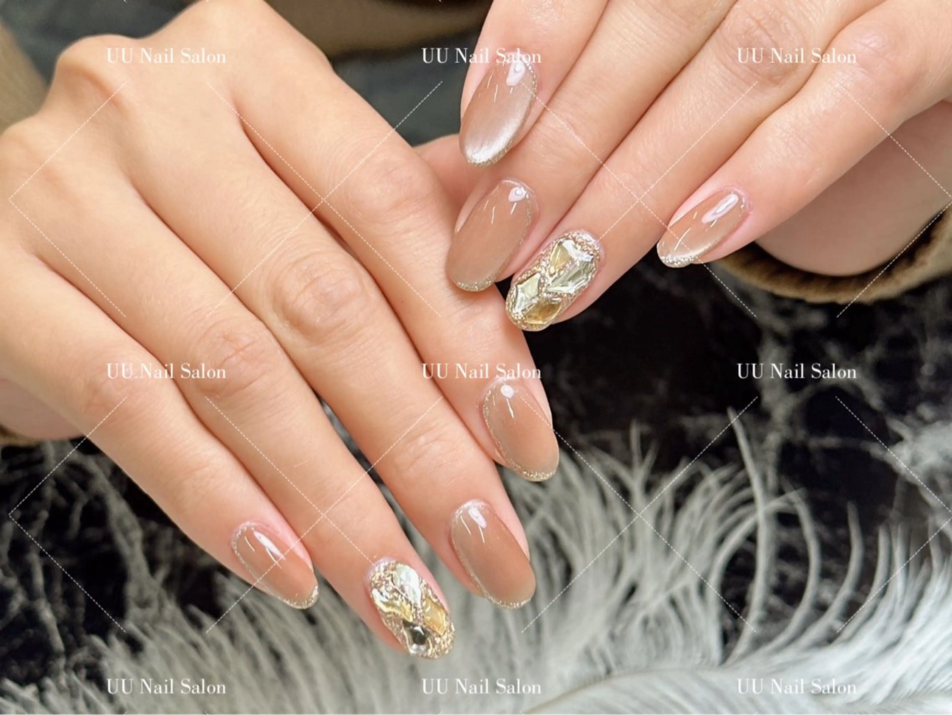 ⭐HAND⭐ワンカラーorマグネット【埋め尽くし＊2本 】⭐新規ジェルオフ無料⭐の写真