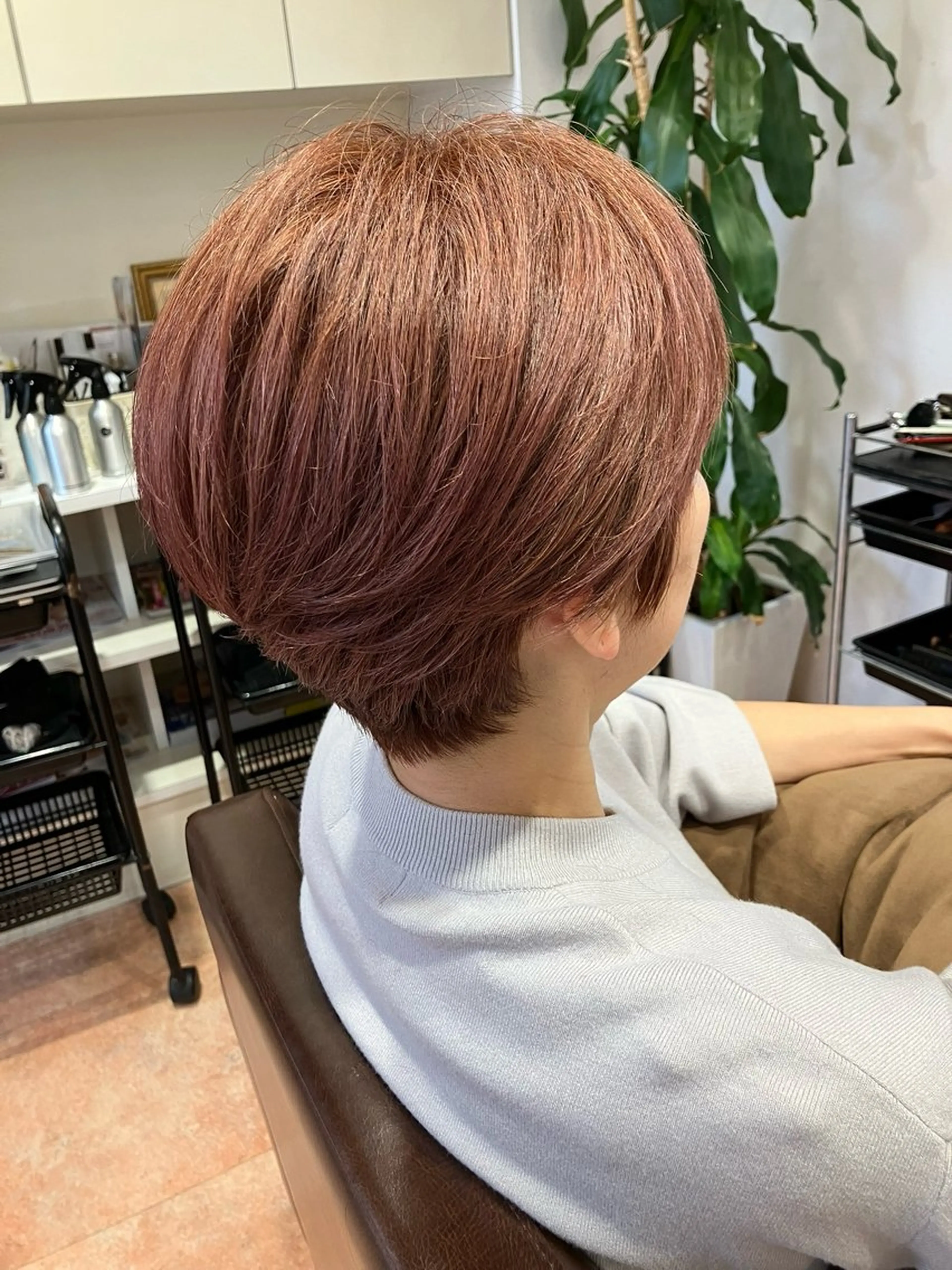 ショート カラー カット ヘアカラー トリートメント ふるた/四日市/ 大人女性/ショートのヘアスタイル