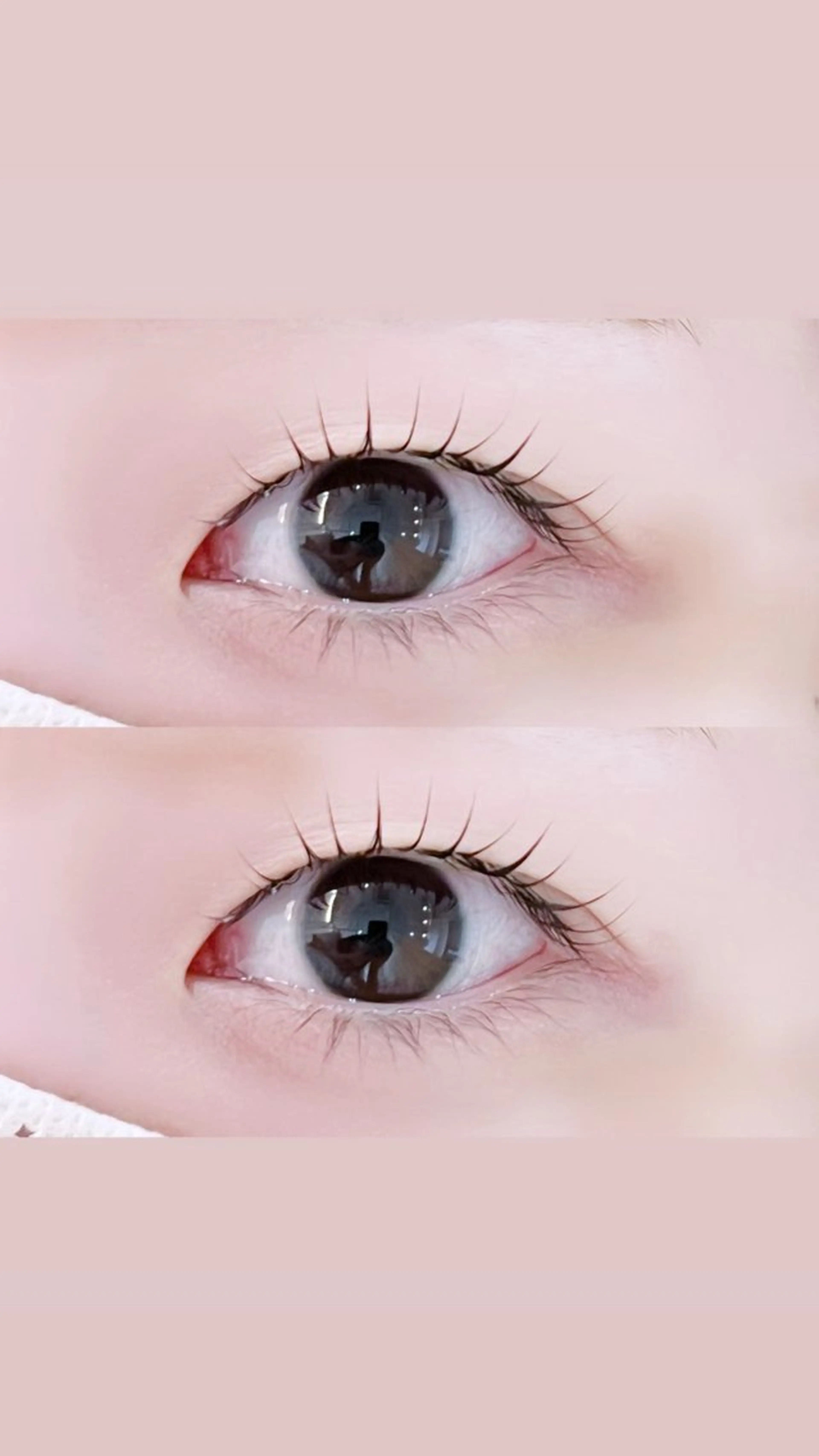 マツエク・マツパ 束感まつ毛 韓国風マツエク まつげパーマ 一重×まつ毛パーマ レイヤーカット┊ 透 明感カラー┊ YUIのヘアスタイル